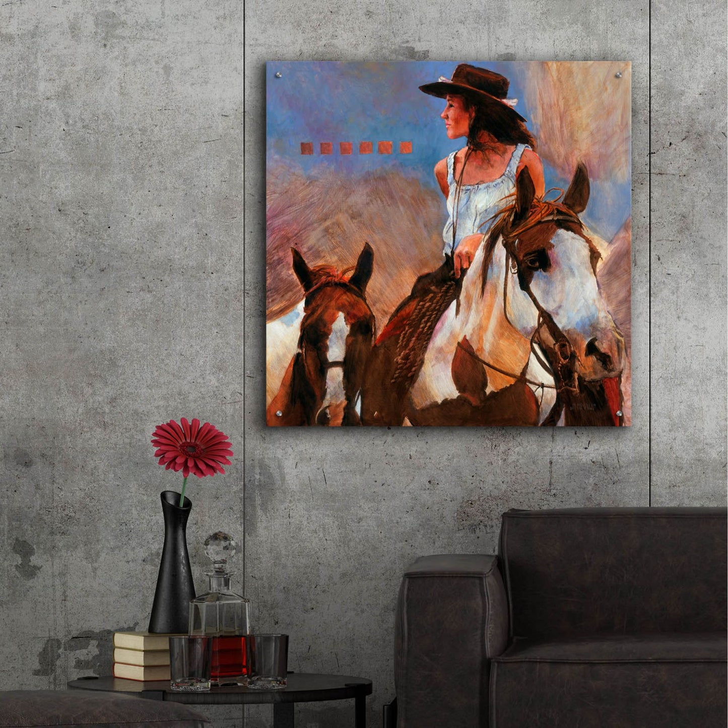 Epic Art 'Bring ?Em Home' by J. E. Knauf, Acrylic Glass Wall Art,36x36