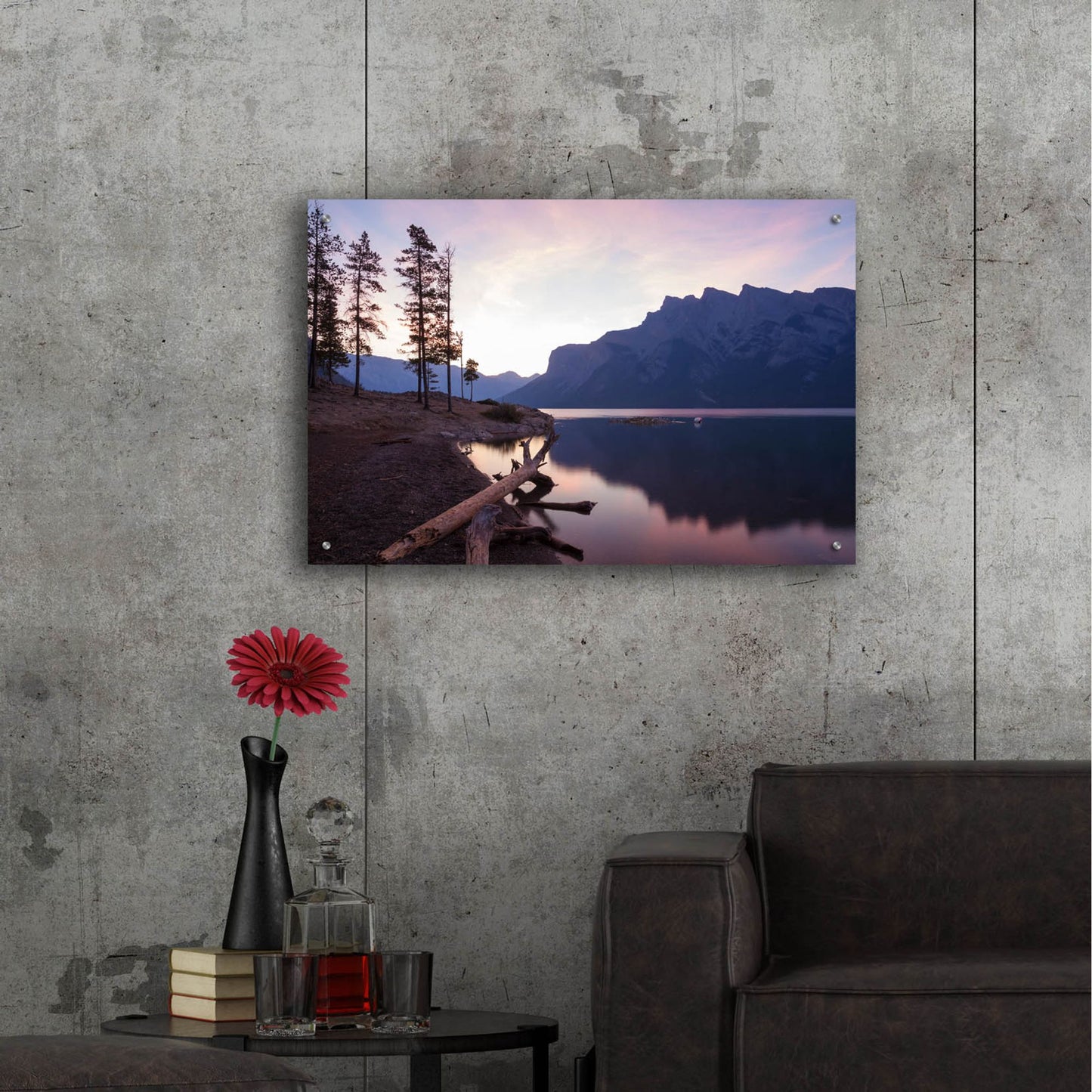 Epic Art 'Lake Minnewanka 1' by Joe Reimer Photography, Acrylic Glass Wall Art,36x24