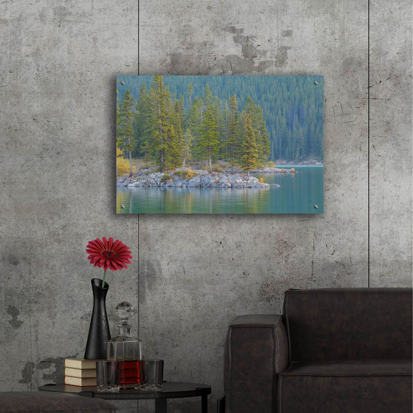 Epic Art 'Lake Minnewanka 2' by Joe Reimer Photography, Acrylic Glass Wall Art,36x24