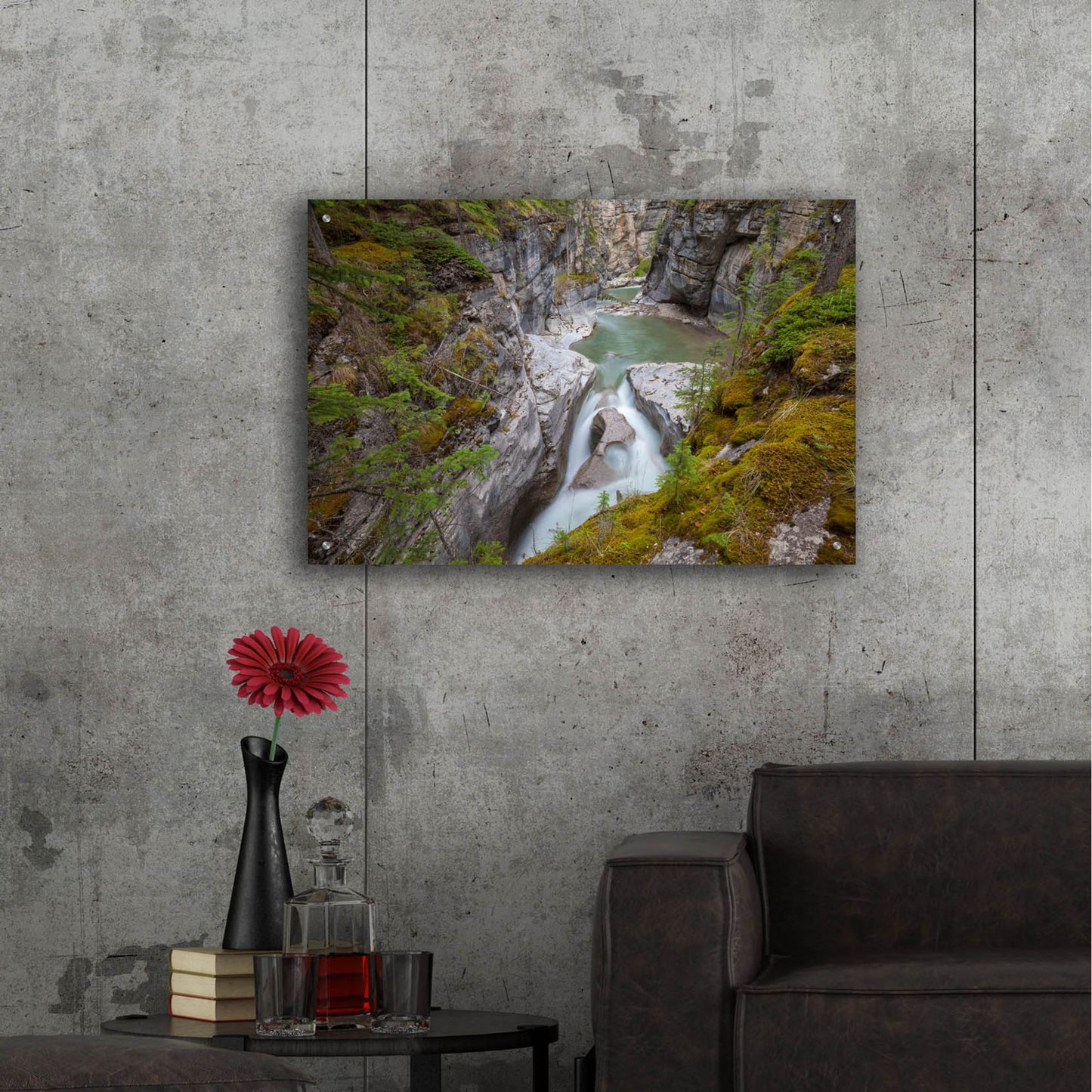 Epic Art 'Maligne Canyon 1' by Joe Reimer Photography, Acrylic Glass Wall Art,36x24
