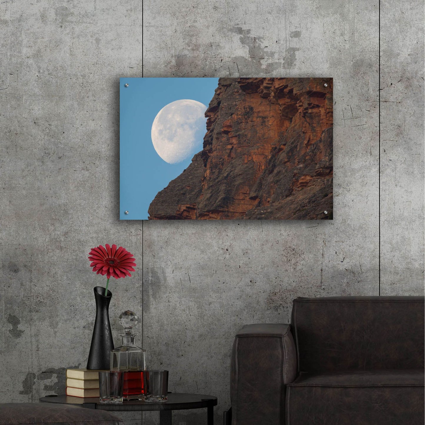 Epic Art 'Moon Mountain 1' by Joe Reimer Photography, Acrylic Glass Wall Art,36x24
