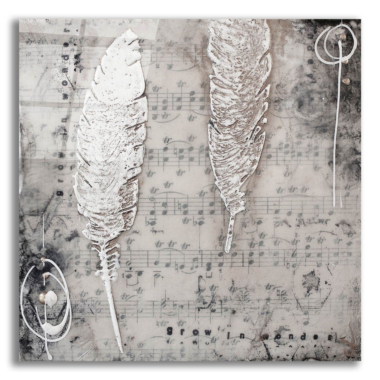 Epic Art 'Heaven Sent' by LovIsArt, Acrylic Glass Wall Art,36x36