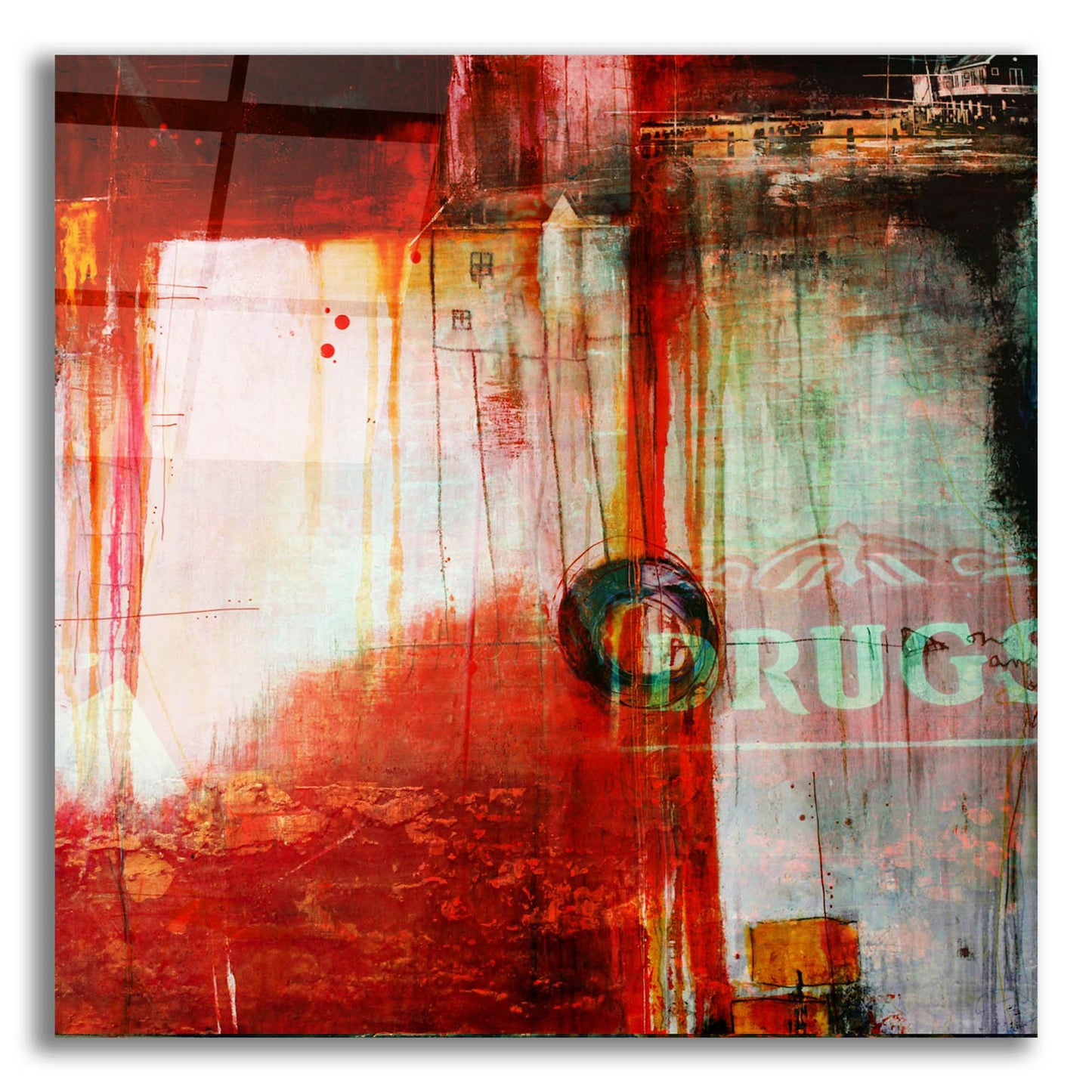 Epic Art 'A Cautionary Tale' by LovIsArt, Acrylic Glass Wall Art,36x36