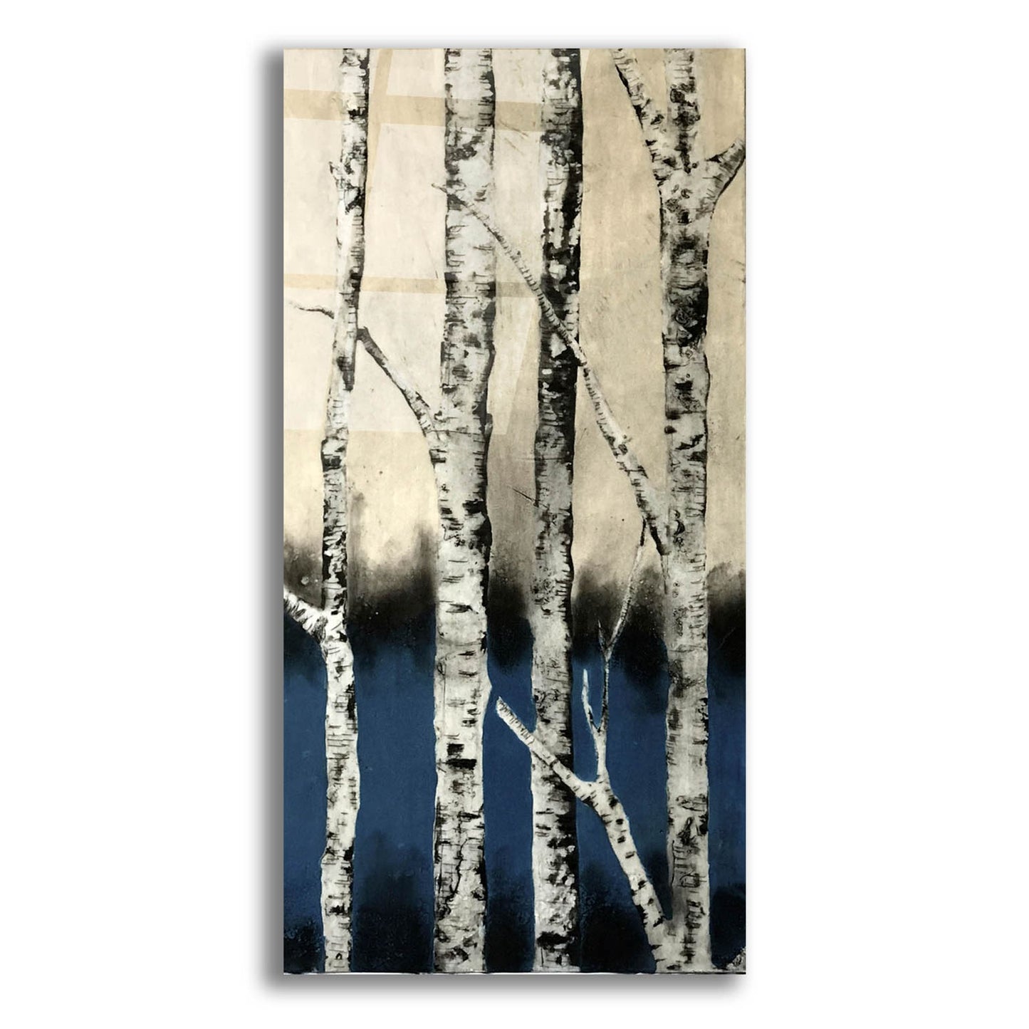 Epic Art 'Winter Birch' by LovIsArt, Acrylic Glass Wall Art,24x48