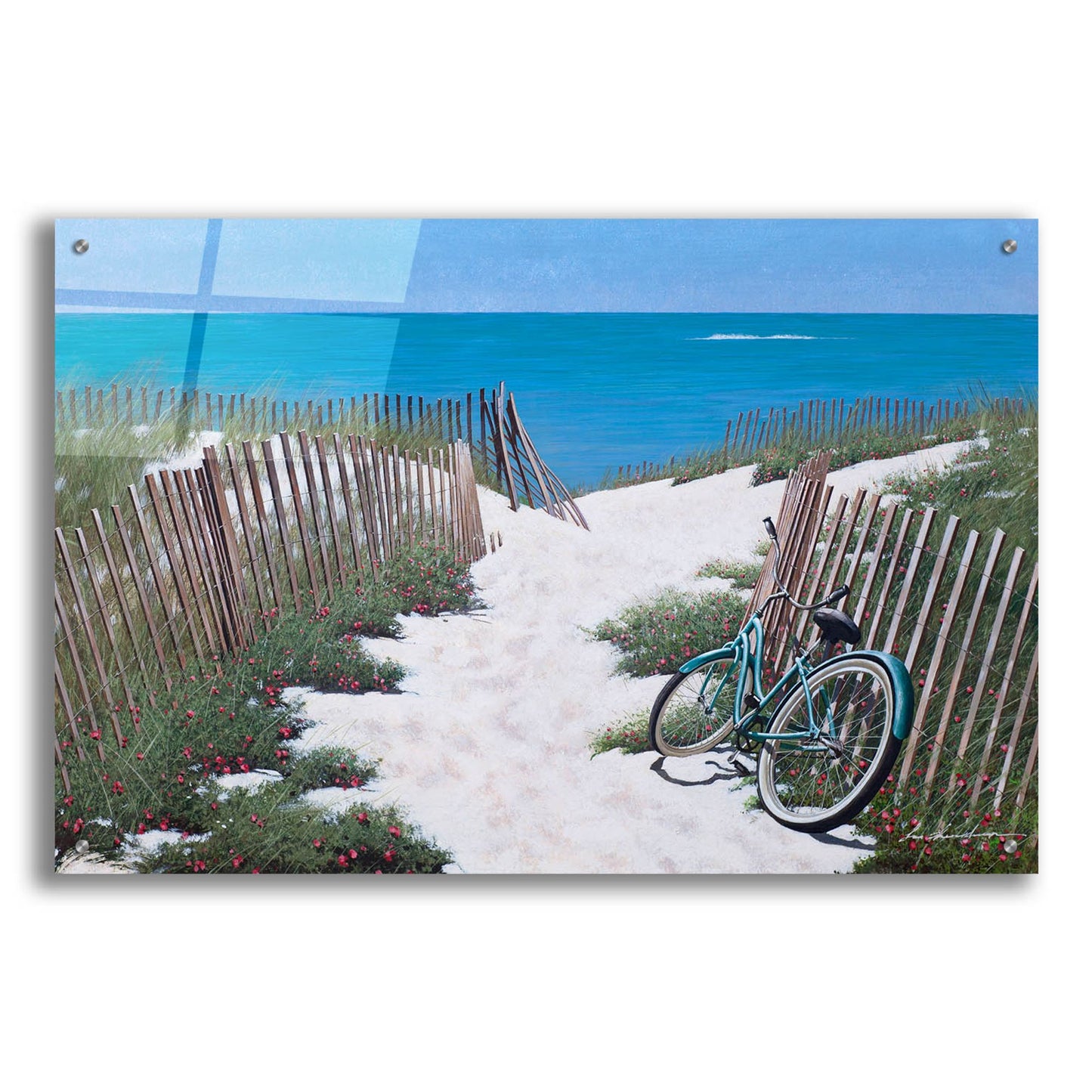 Epic Art 'Beach Bike' by Zhen-Huan Lu, Acrylic Glass Wall Art