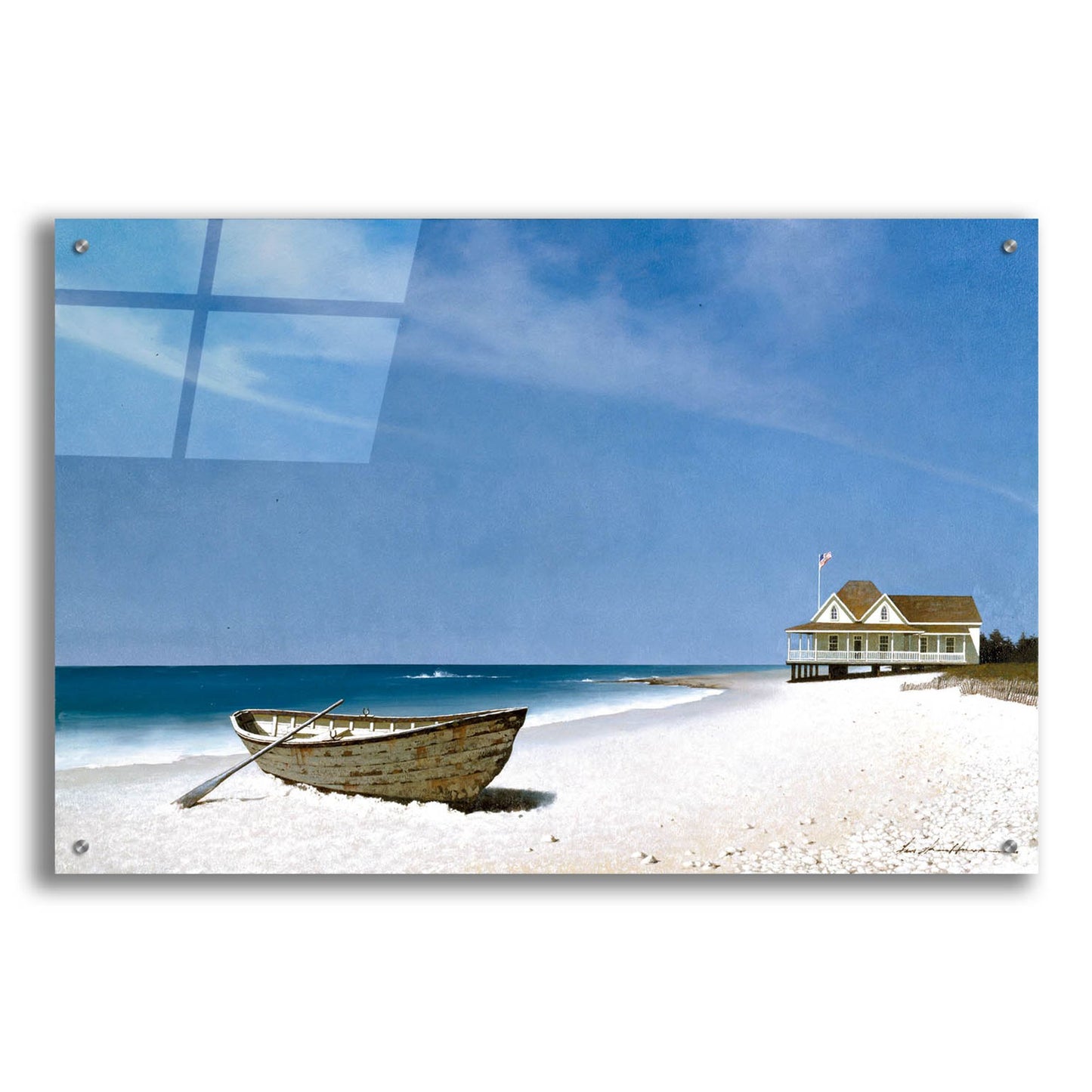 Epic Art 'Beach House View 2' by Zhen-Huan Lu, Acrylic Glass Wall Art