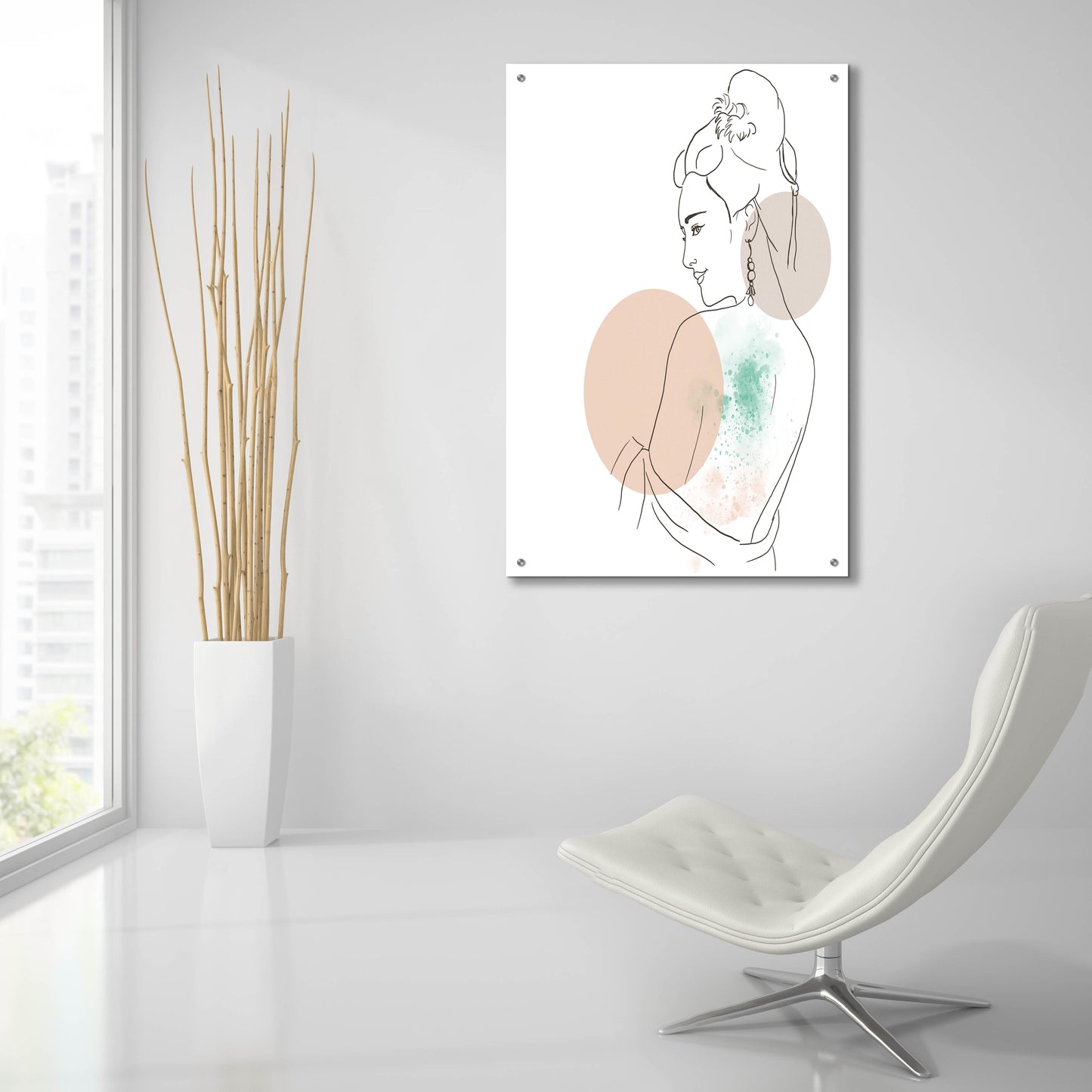 Epic Art 'Asian Woman Portrait' by Sabrina Balbuena, Acrylic Glass Wall Art,24x36