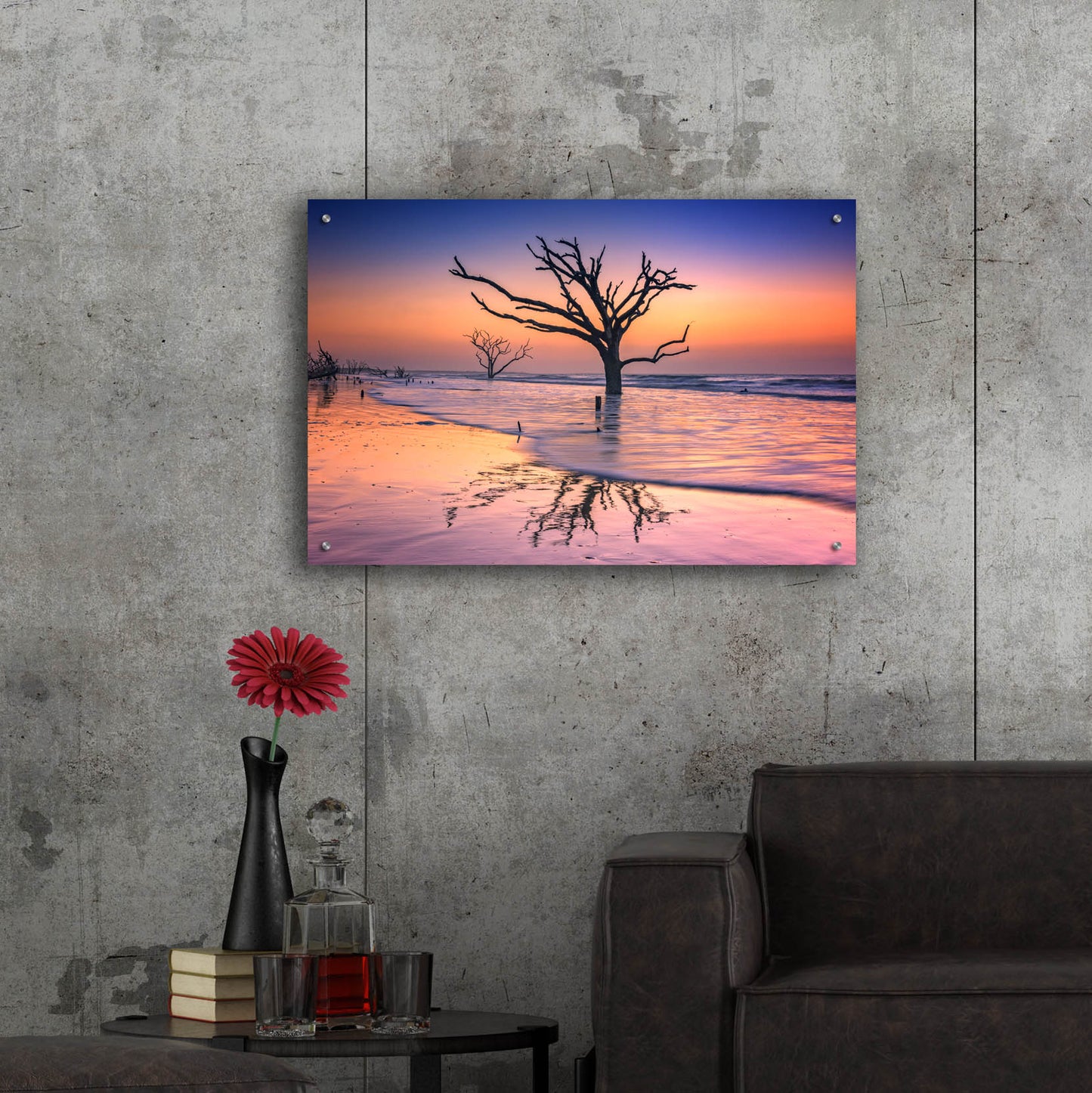 Epic Art 'Reflections Erased' by Rick Berk, Acrylic Glass Wall Art,36x24