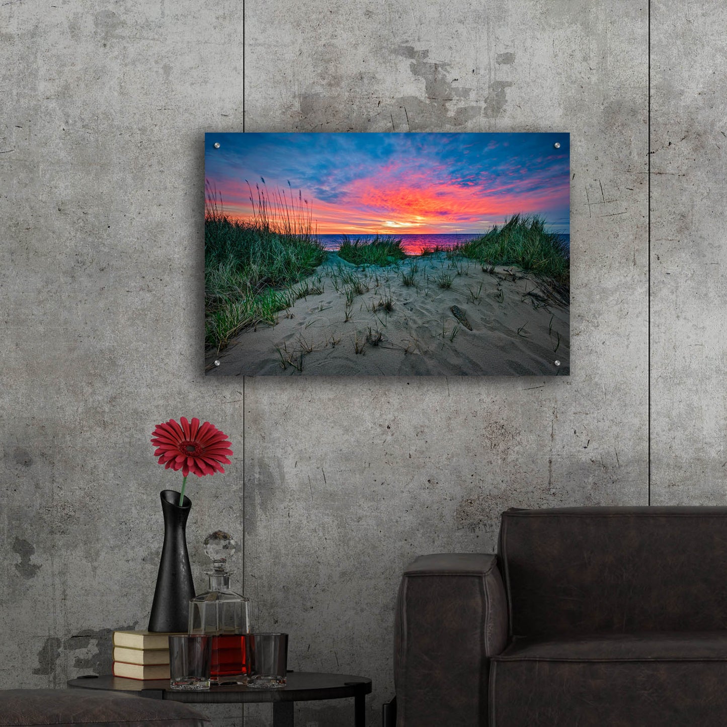 Epic Art 'Cape Cod Sunrise' by Rick Berk, Acrylic Glass Wall Art,36x24