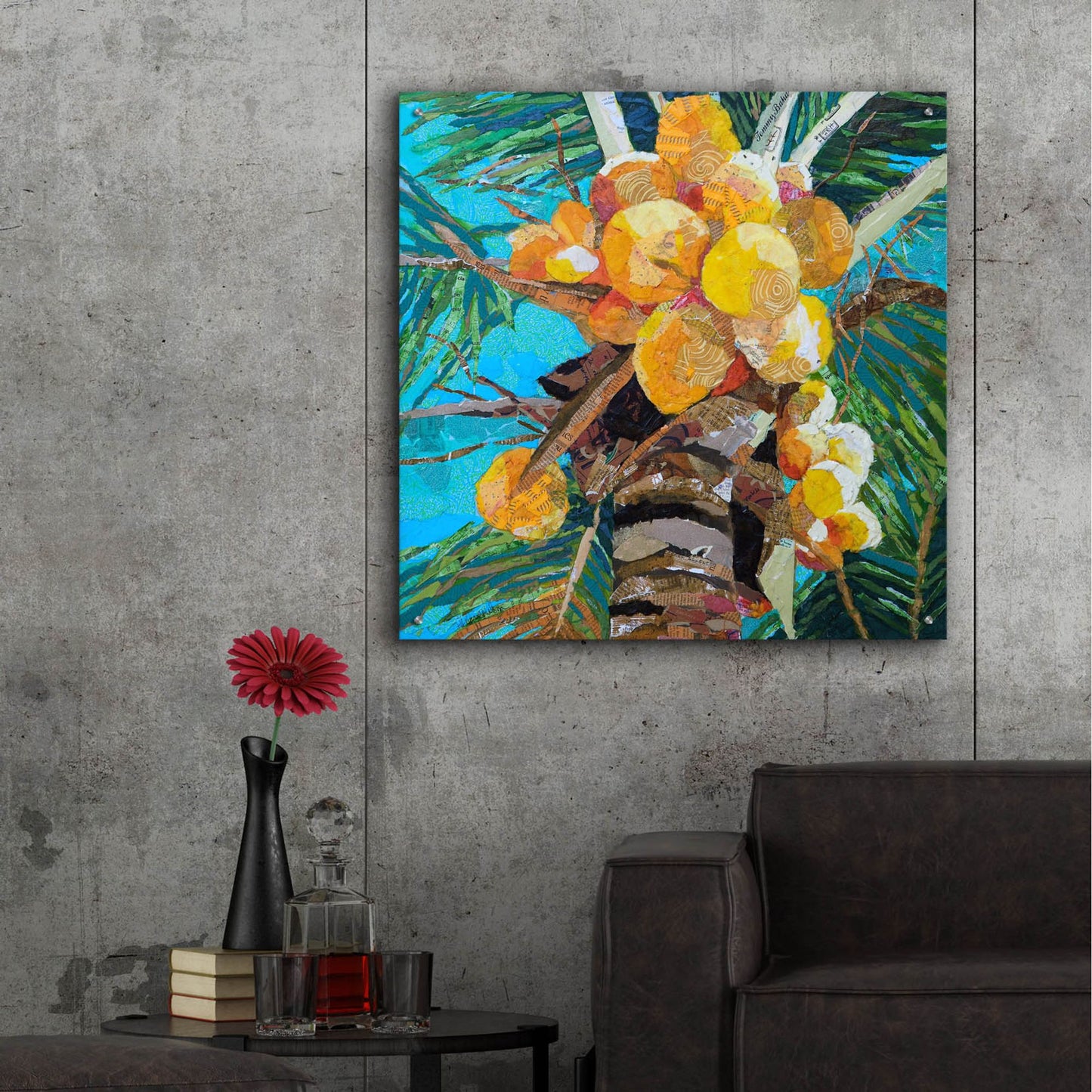 Epic Art 'Florida Sunshine' by St. Hilaire Elizabeth, Acrylic Glass Wall Art,36x36