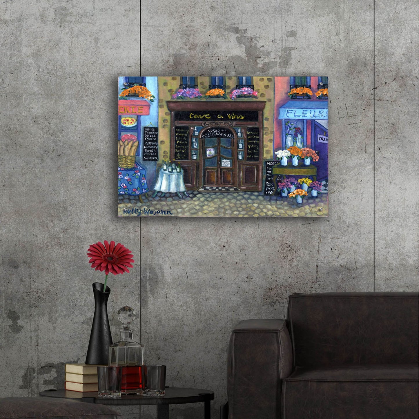 Epic Art 'Wine Cave' by Holly Wojhan, Acrylic Glass Wall Art,36x24