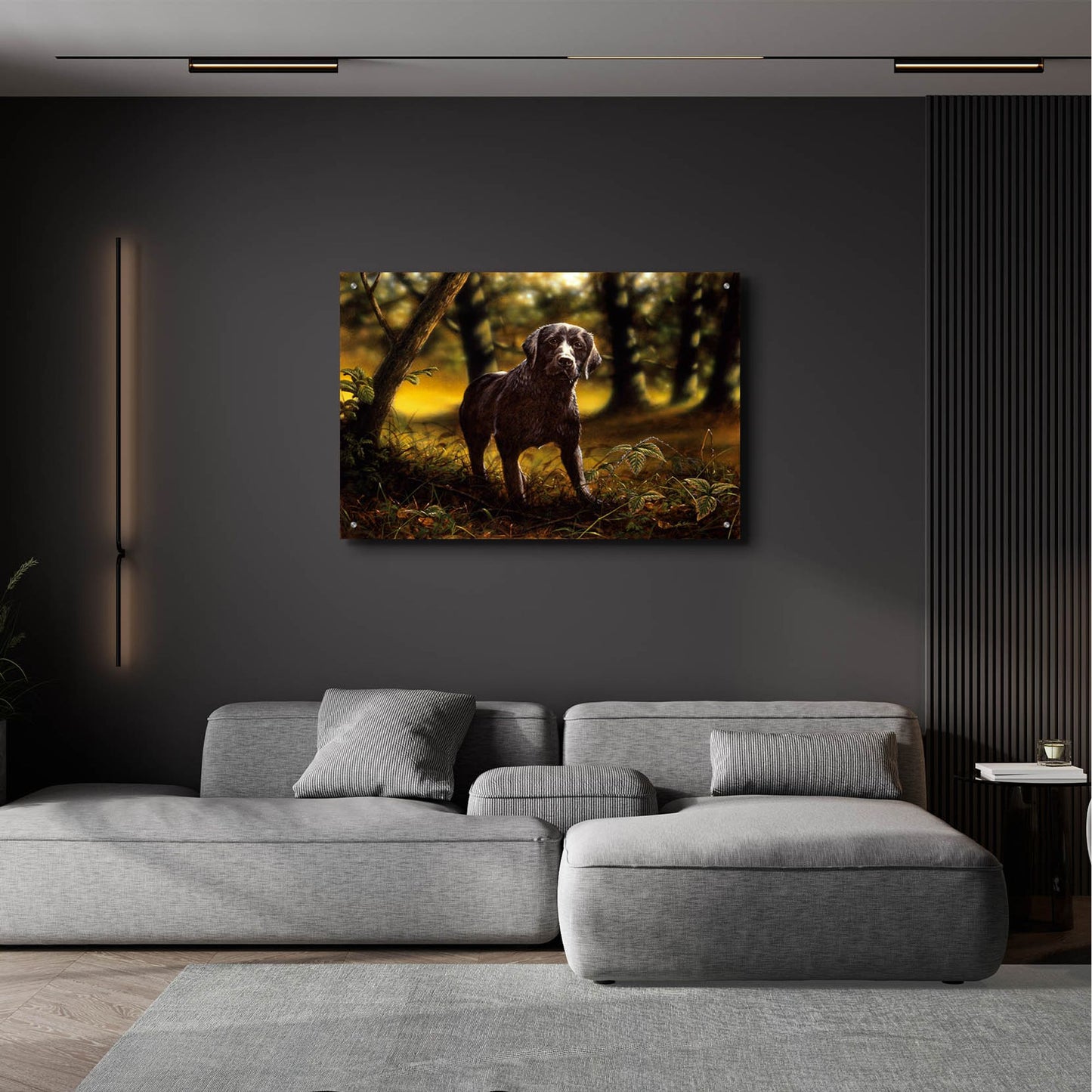 Epic Art 'Dream Dog' by John Silver, Acrylic Glass Wall Art,36x24