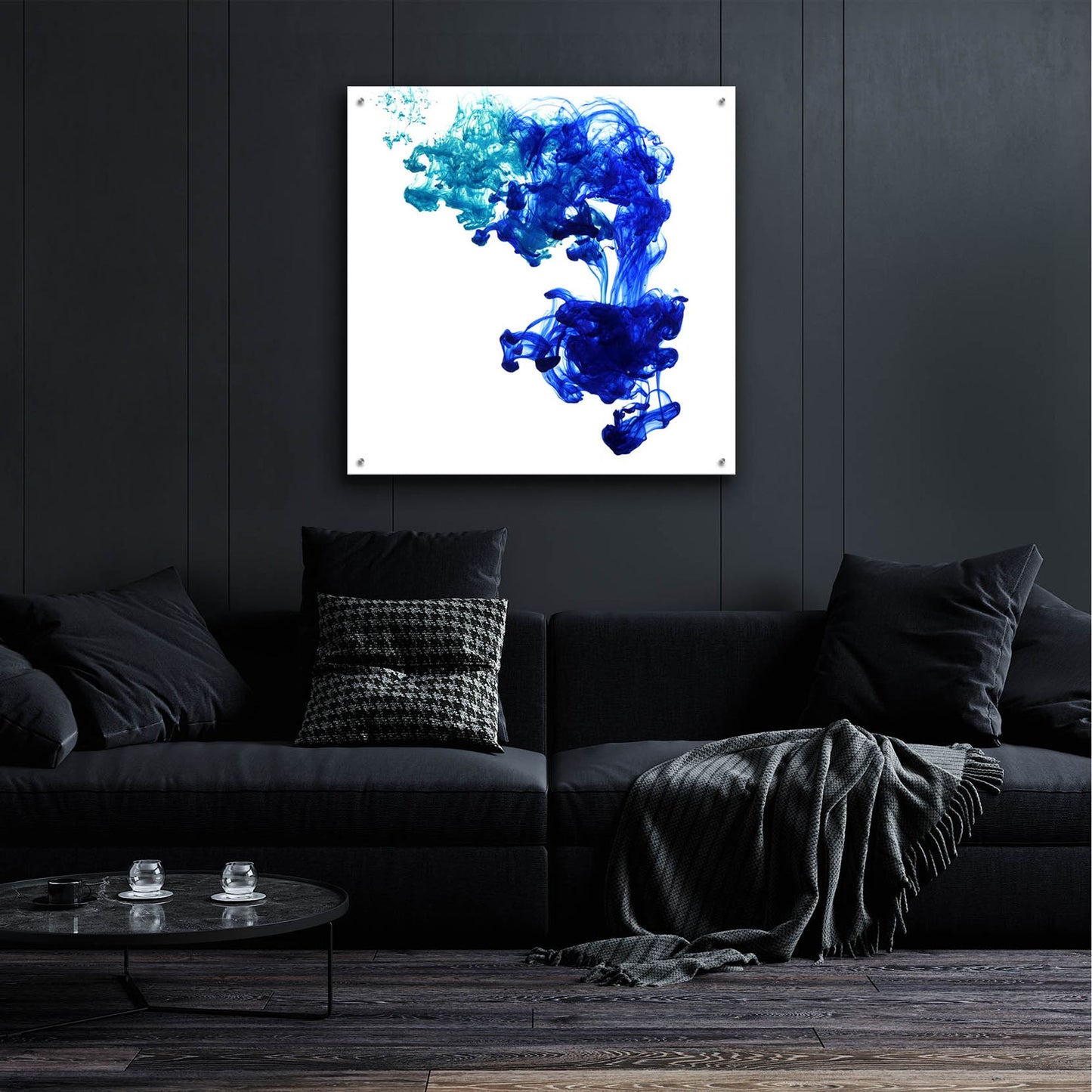 Epic Art 'Saphire Tear' by Epic Portfolio, Acrylic Glass Wall Art,36x36