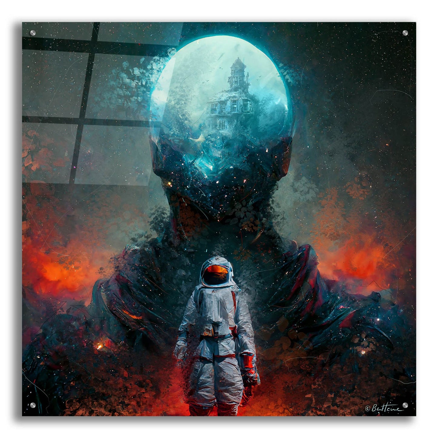 Epic Art 'Escape and Start a New Journey' by Ben Heine, Acrylic Glass Wall Art,36x36