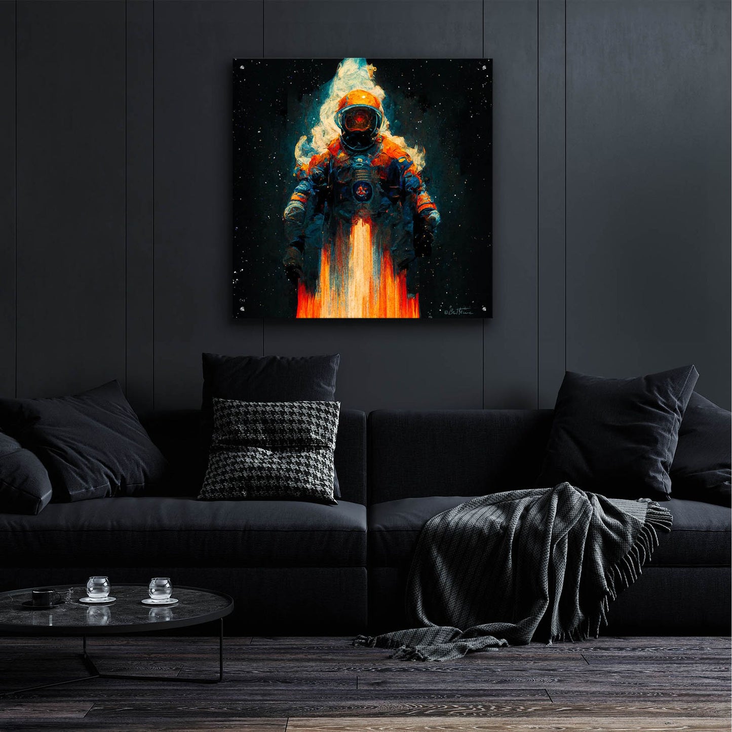 Epic Art 'The Astro Cruiser' by Ben Heine, Acrylic Glass Wall Art,36x36