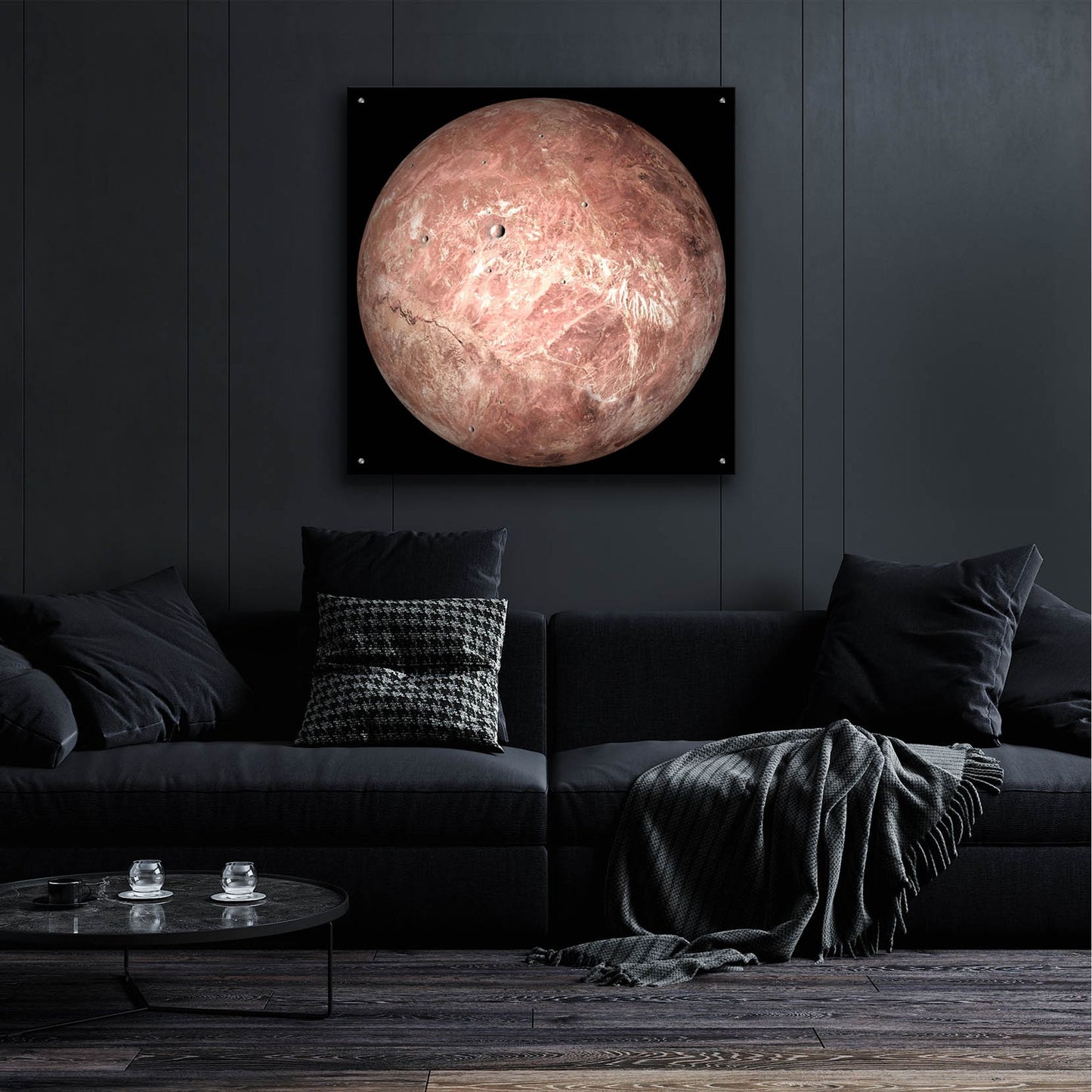 Epic Art 'Makemake Duarf Planet' by Epic Portfolio, Acrylic Glass Wall Art,36x36