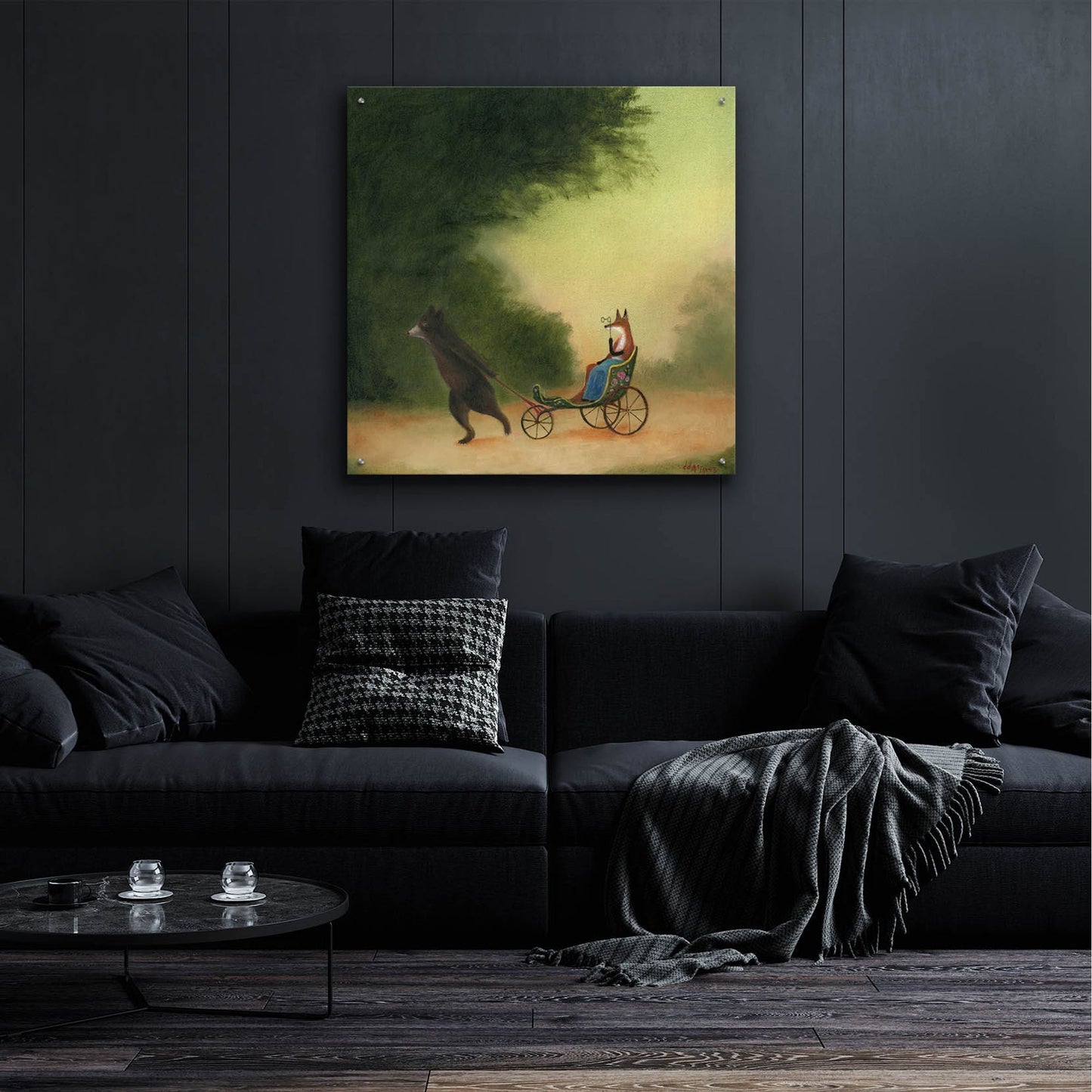 Epic Art 'La Passeggiata Of The Lady Dowager' by Dd Mcinnes, Acrylic Glass Wall Art,36x36