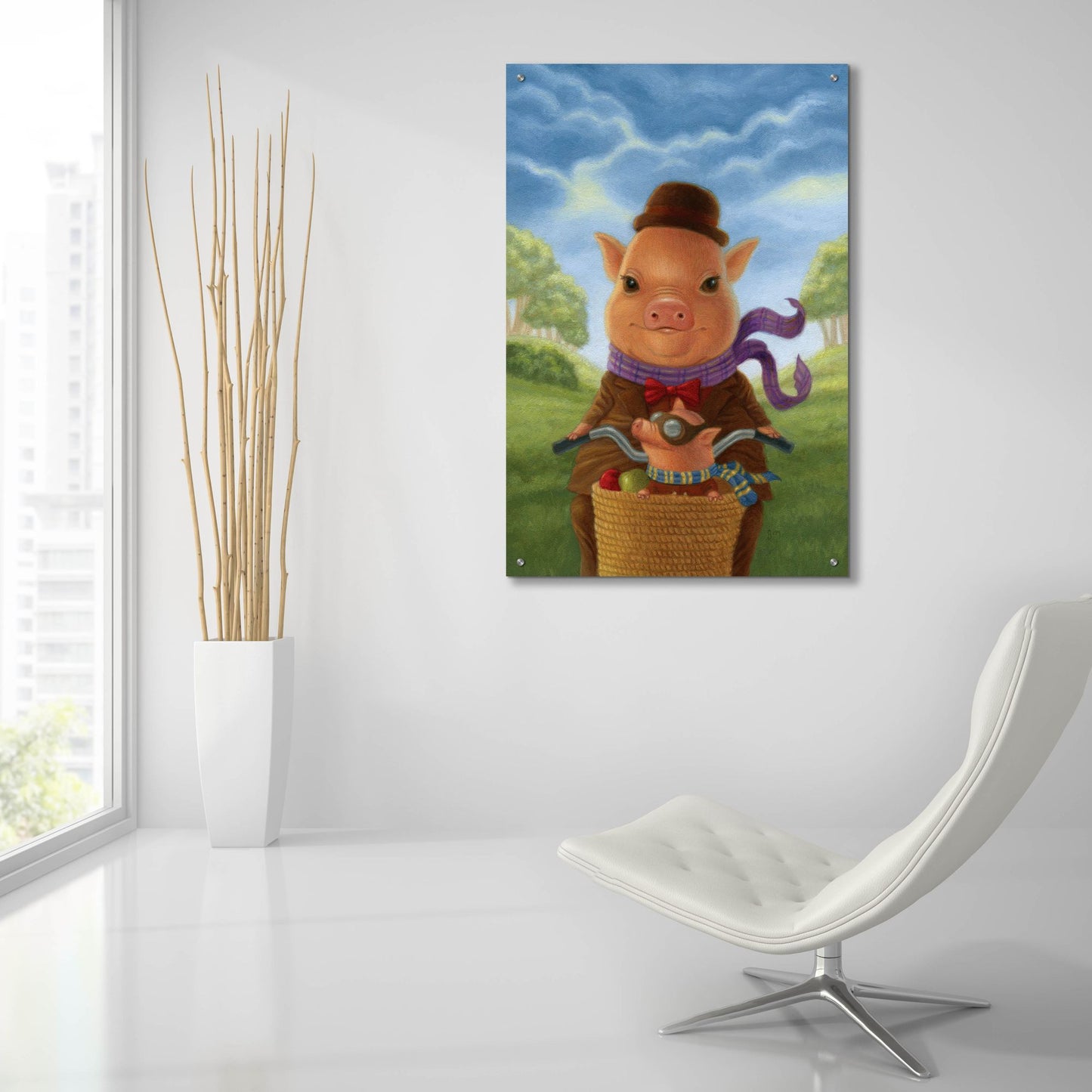 Epic Art 'Cadwalladers Fine Day Out' by Gina Matarazzo, Acrylic Glass Wall Art,24x36