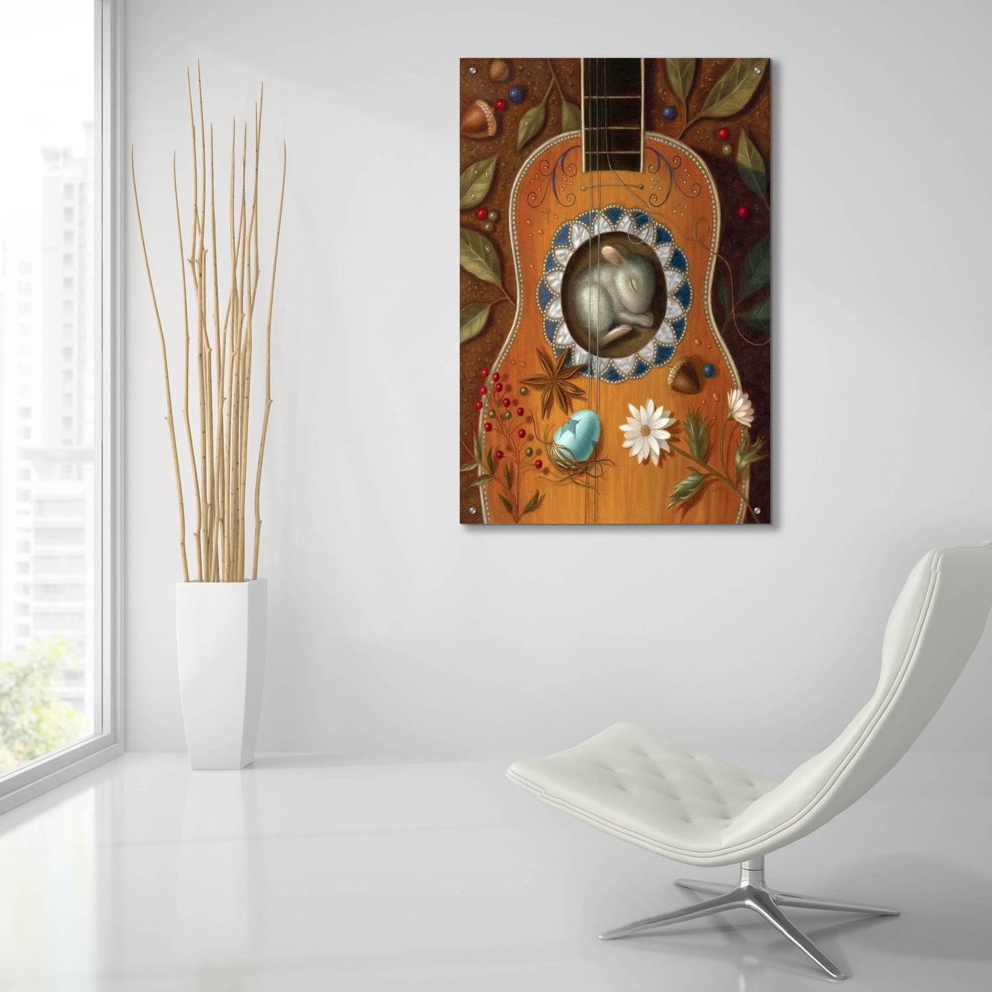 Epic Art 'A Residence Of Resonance' by Gina Matarazzo, Acrylic Glass Wall Art,24x36