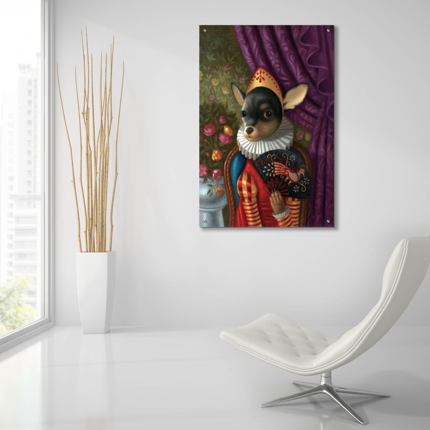 Epic Art 'Violeta Before Triumph' by Gina Matarazzo, Acrylic Glass Wall Art,24x36