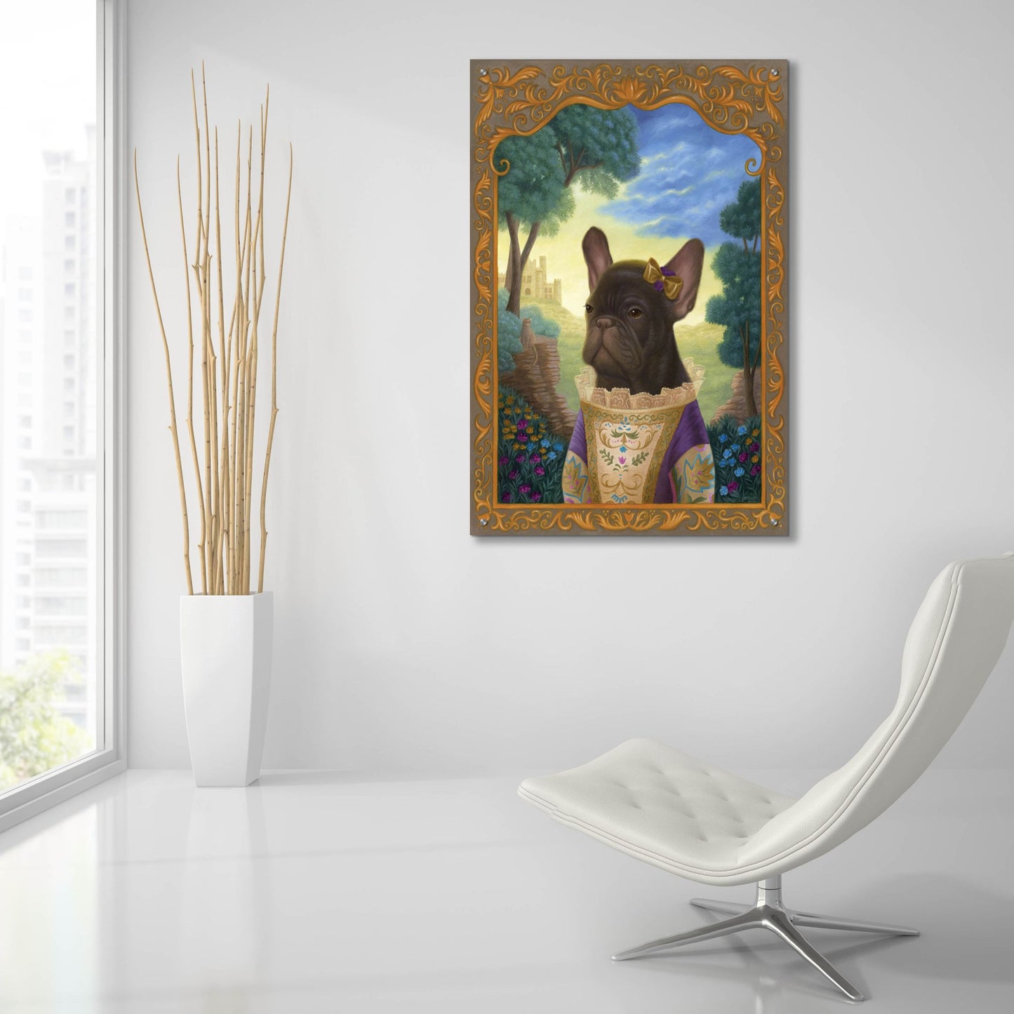 Epic Art 'Henrietta In Her Wildest Dreams' by Gina Matarazzo, Acrylic Glass Wall Art,24x36