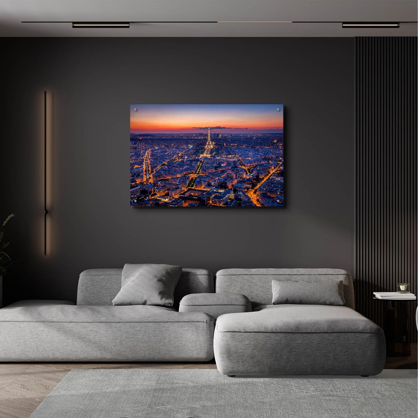 Epic Art 'City Lights' by H.J. Herrera, Acrylic Glass Wall Art,36x24