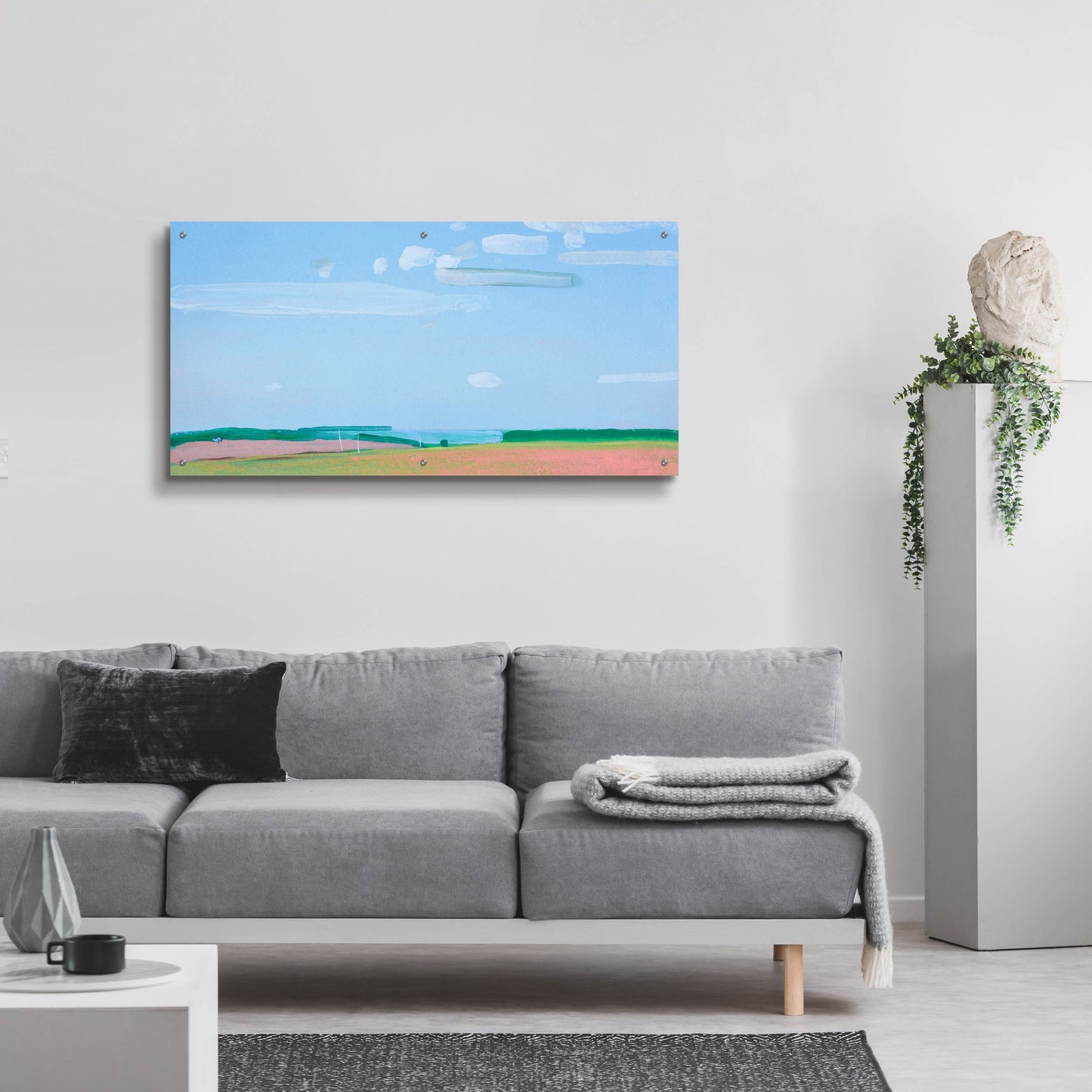 Epic Art 'Cloudy Sky' by Igor Nekraha, Acrylic Glass Wall Art,48x24