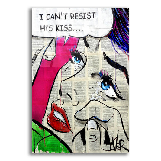 Epic Art 'I Cant Resist Pop' by Loui Jover, Acrylic Glass Wall Art
