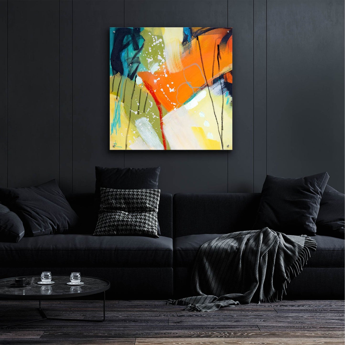 Epic Art 'Untitled 68' by Ira Ivanova, Acrylic Glass Wall Art,36x36