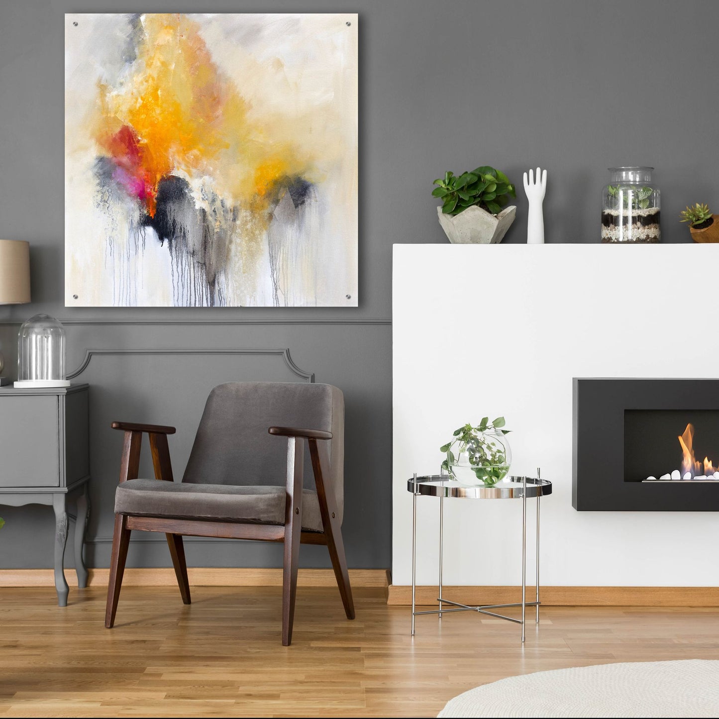 Epic Art 'Dancing On Land' by Karen Hale, Acrylic Glass Wall Art,36x36