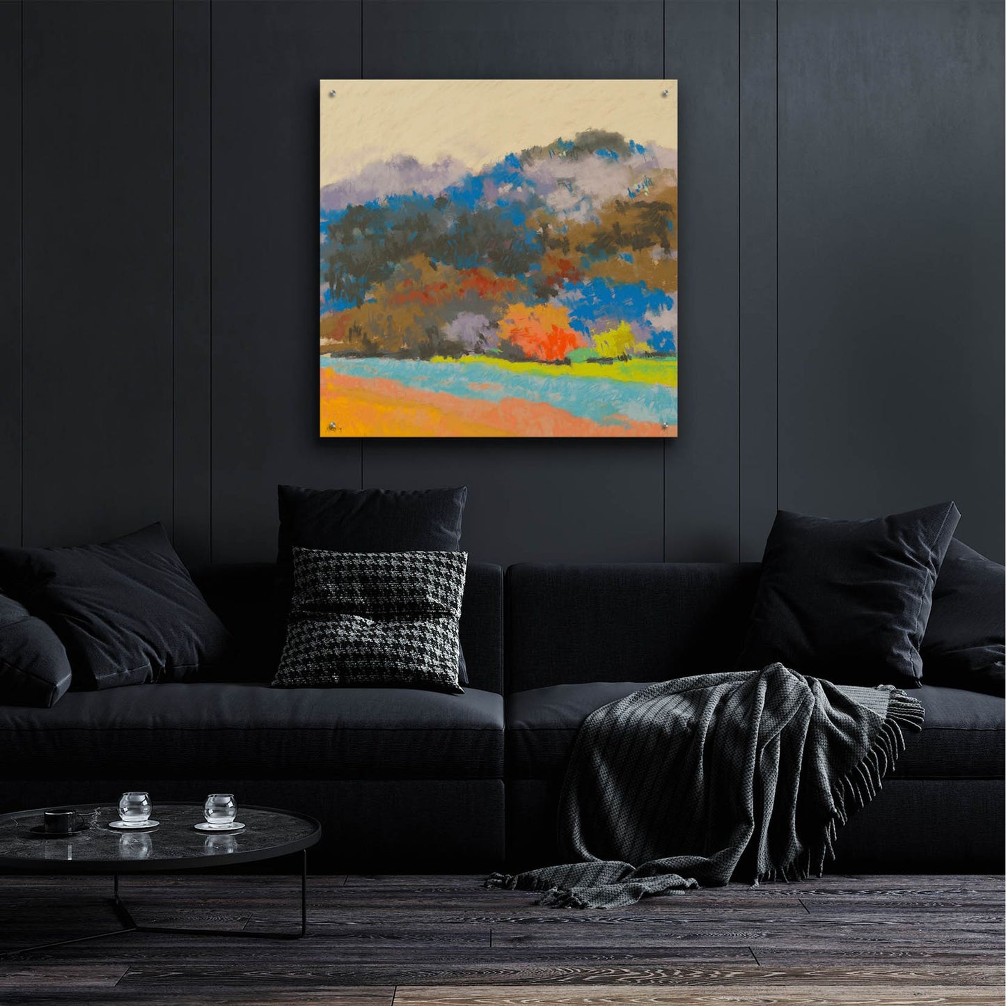 Epic Art 'Fox Farm Woods 3' by Mike Kelly, Acrylic Glass Wall Art,36x36