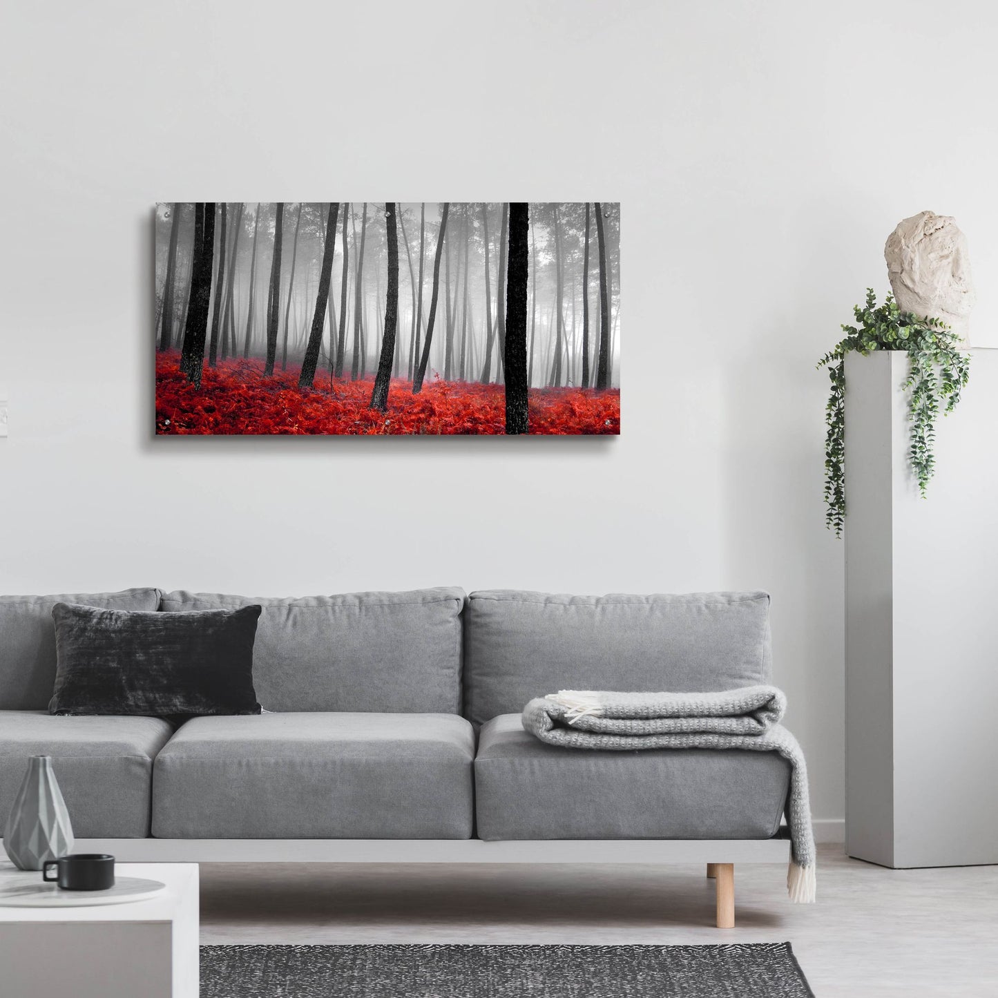 Epic Art 'Autumn Woods 2' by Photoinc Studio, Acrylic Glass Wall Art,48x24