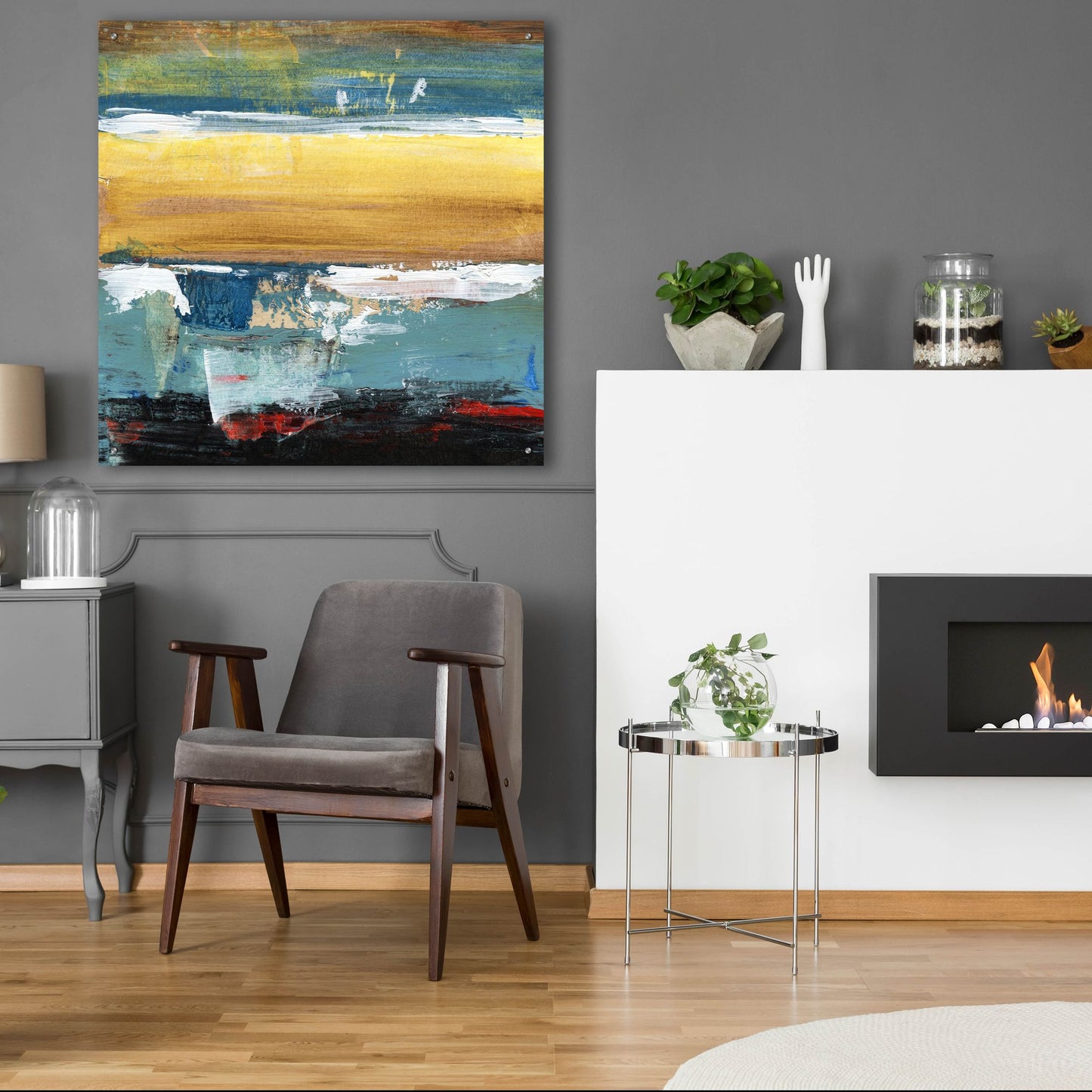 Epic Art 'H2O Elements' by Scott Hile, Acrylic Glass Wall Art,36x36