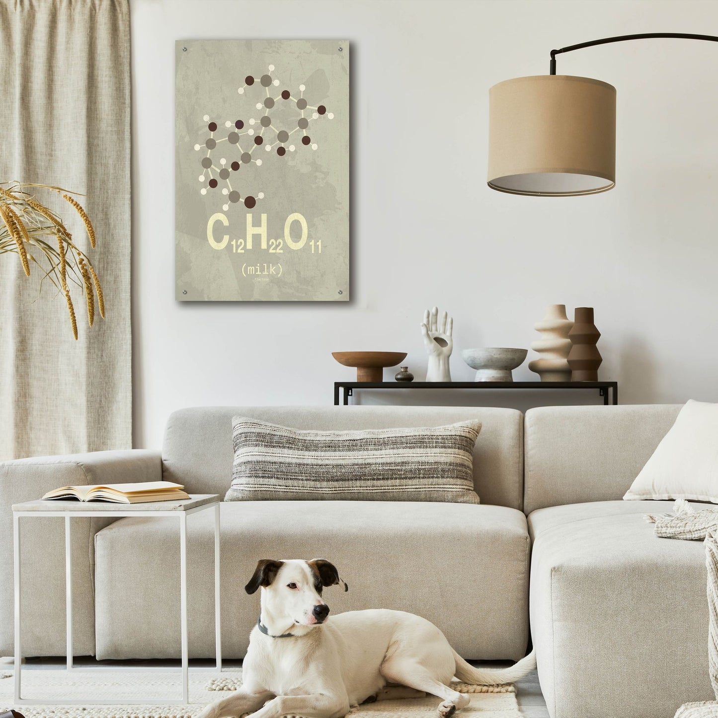 Epic Art 'Molecule Milk' by Typelike, Acrylic Glass Wall Art,24x36