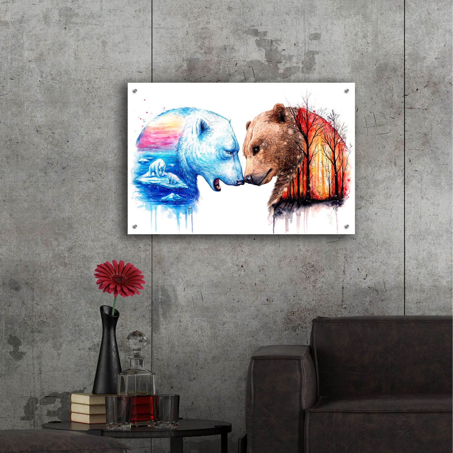 Epic Art 'We are in this together' by JoJoesArt, Acrylic Glass Wall Art,36x24