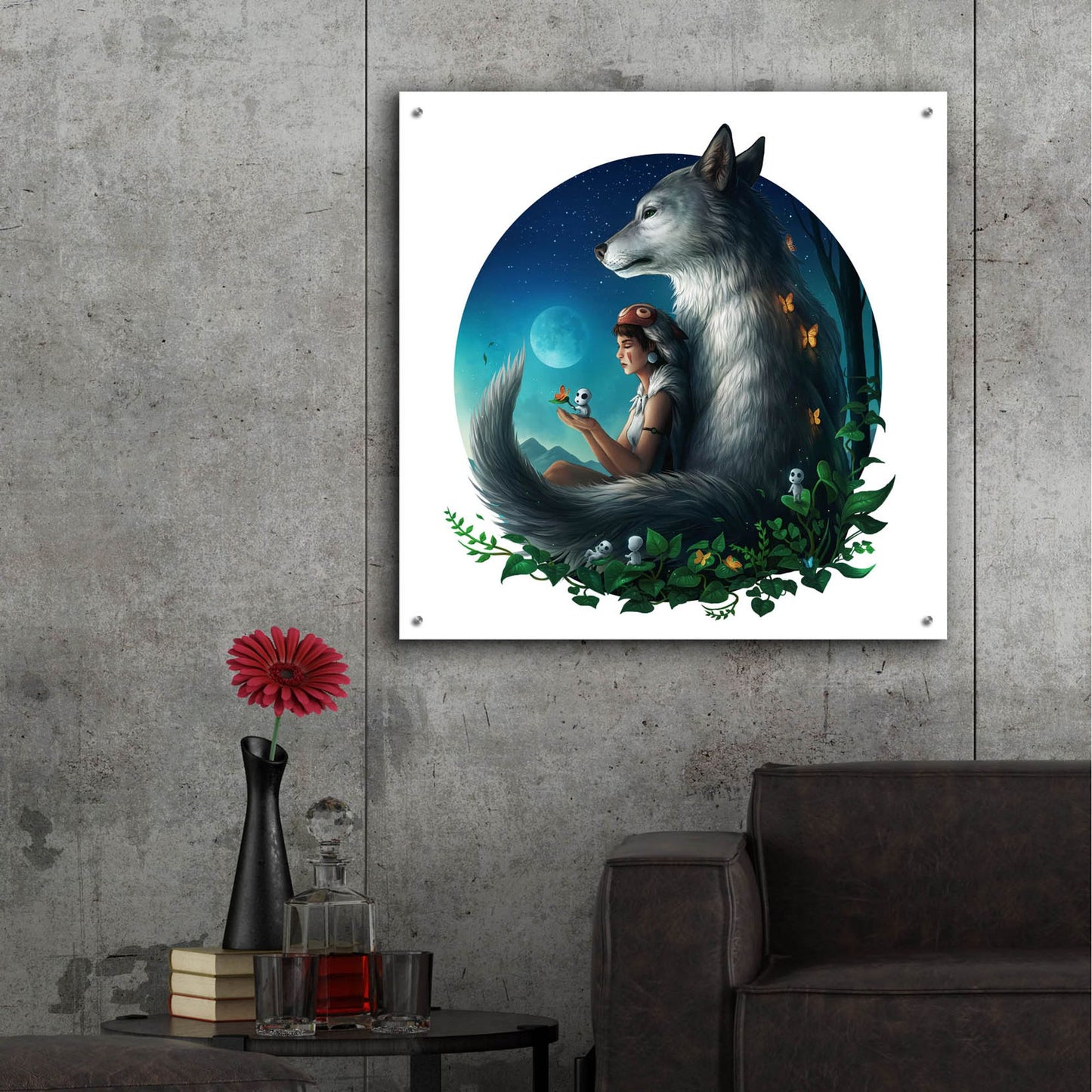 Epic Art 'Mononoke Safe' by JoJoesArt, Acrylic Glass Wall Art,36x36