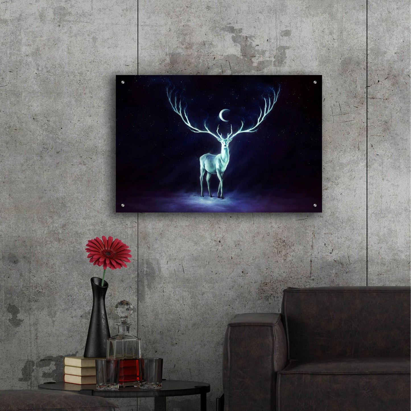 Epic Art 'Nightbringer' by JoJoesArt, Acrylic Glass Wall Art,36x24