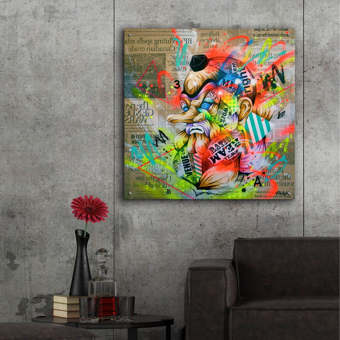 Epic Art 'Tengu' by Taka Sudo, Acrylic Glass Wall Art,36x36