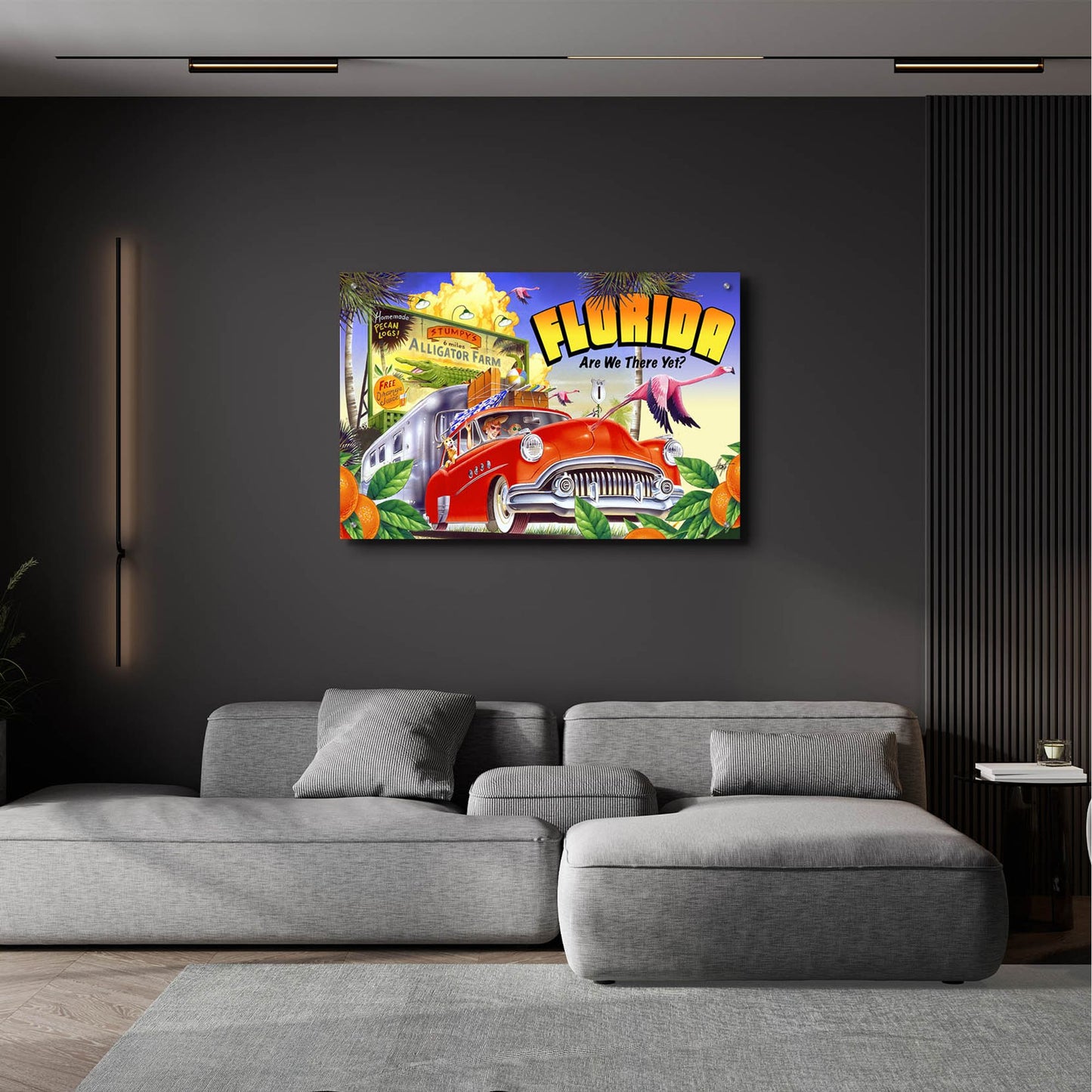 Epic Art 'Road Trip' by James Mazzotta, Acrylic Glass Wall Art,36x24