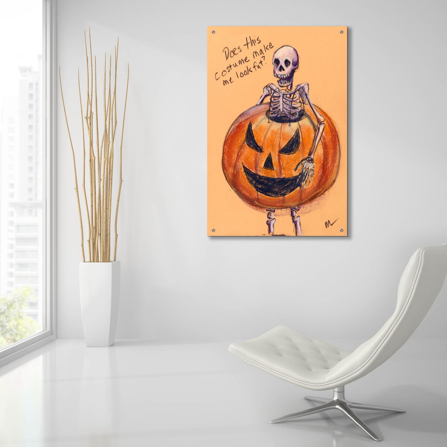 Epic Art 'Does this costume make me look fat?' by Marie Marfia Fine Art, Acrylic Glass Wall Art,24x36
