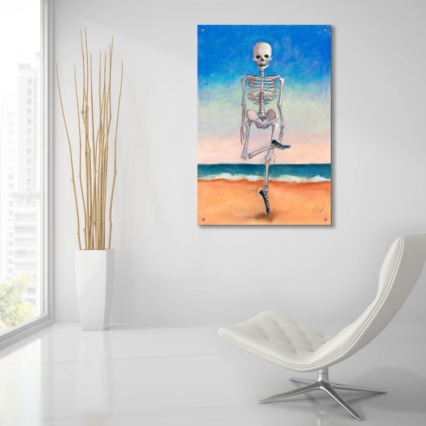 Epic Art 'Skeltic Dancer' by Marie Marfia Fine Art, Acrylic Glass Wall Art,24x36