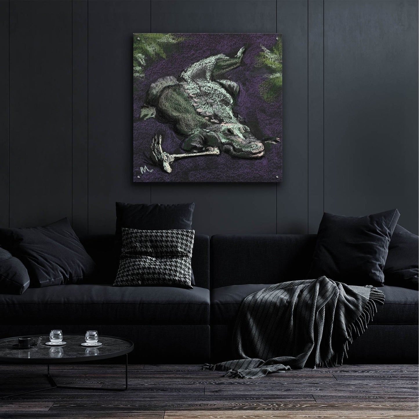 Epic Art 'That's not funny' by Marie Marfia Fine Art, Acrylic Glass Wall Art,36x36