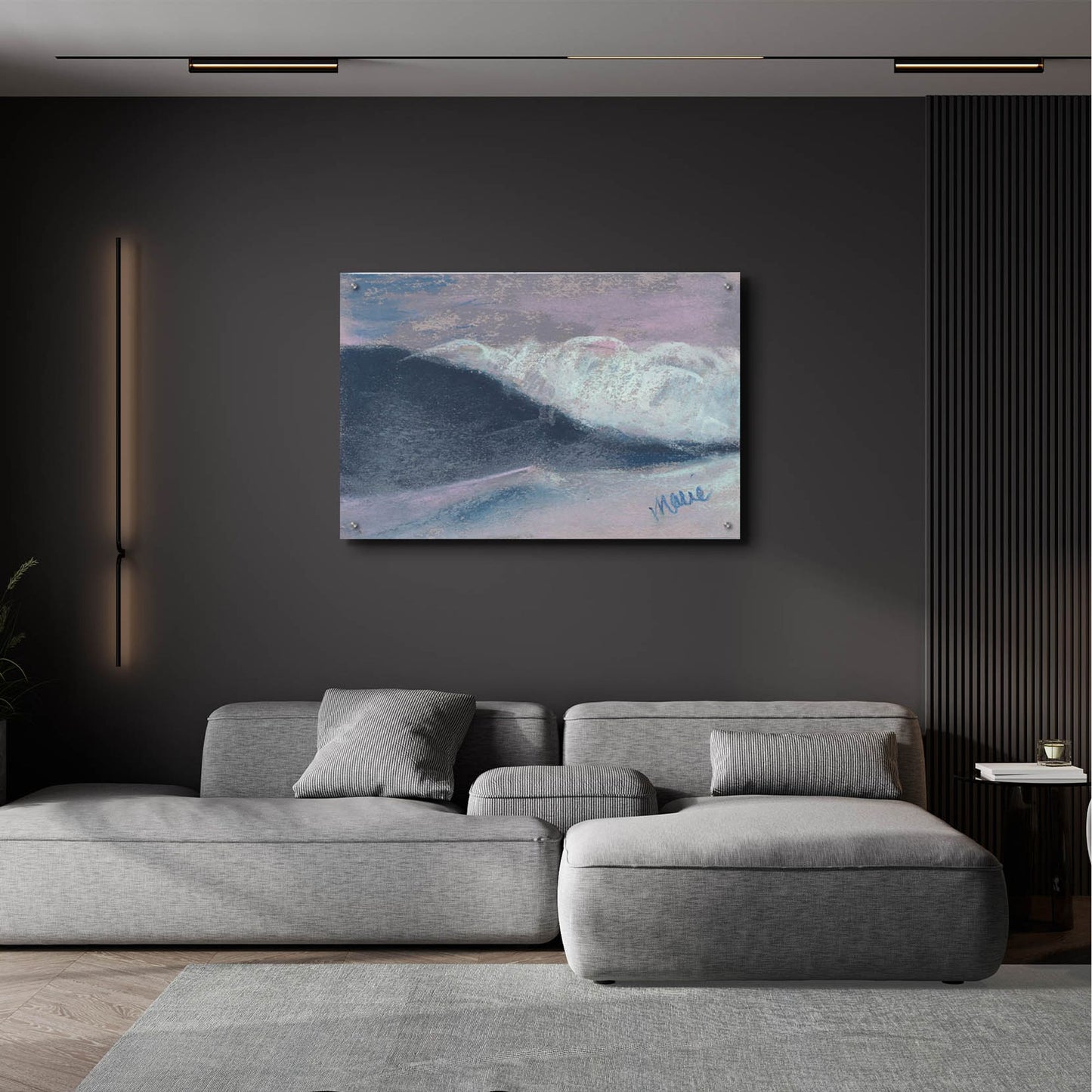 Epic Art 'Wave Portrait No. 57' by Marie Marfia Fine Art, Acrylic Glass Wall Art,36x24