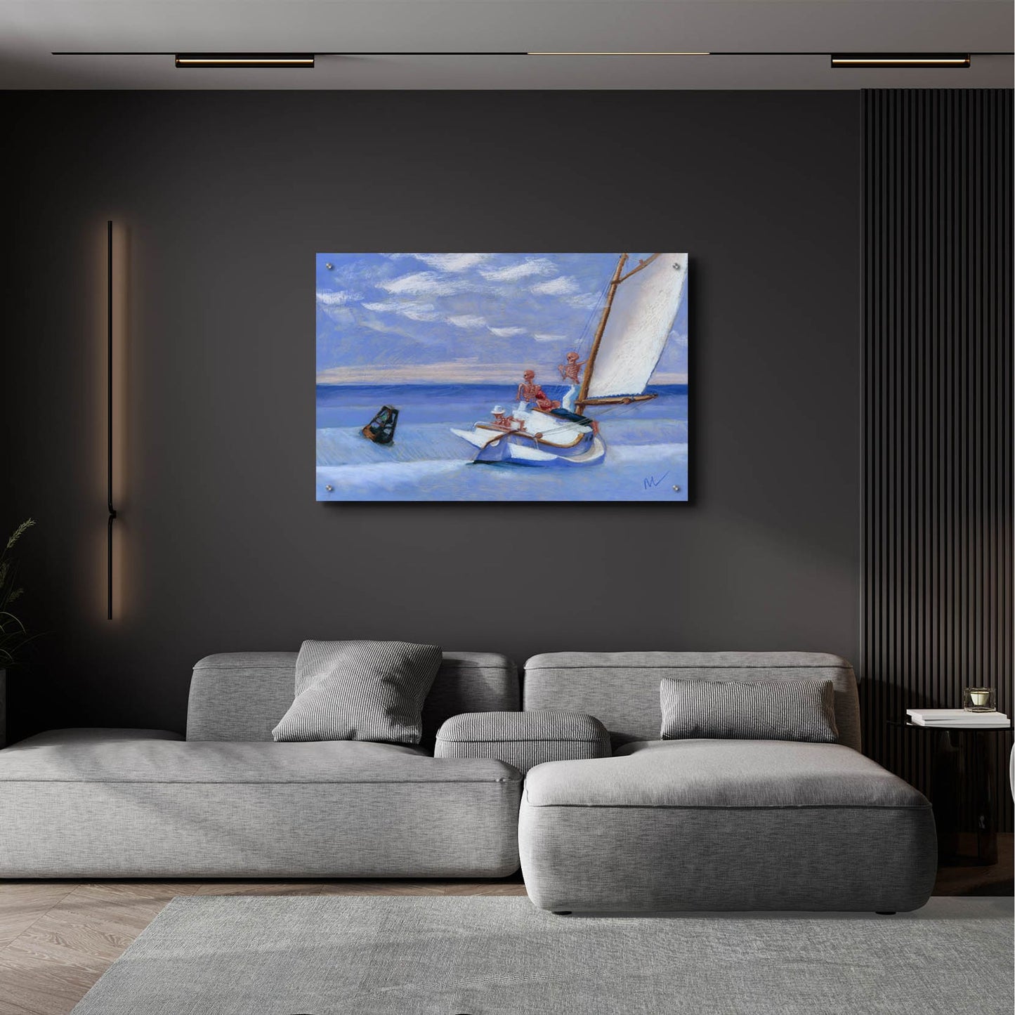 Epic Art 'Ground Skel' by Marie Marfia Fine Art, Acrylic Glass Wall Art,36x24