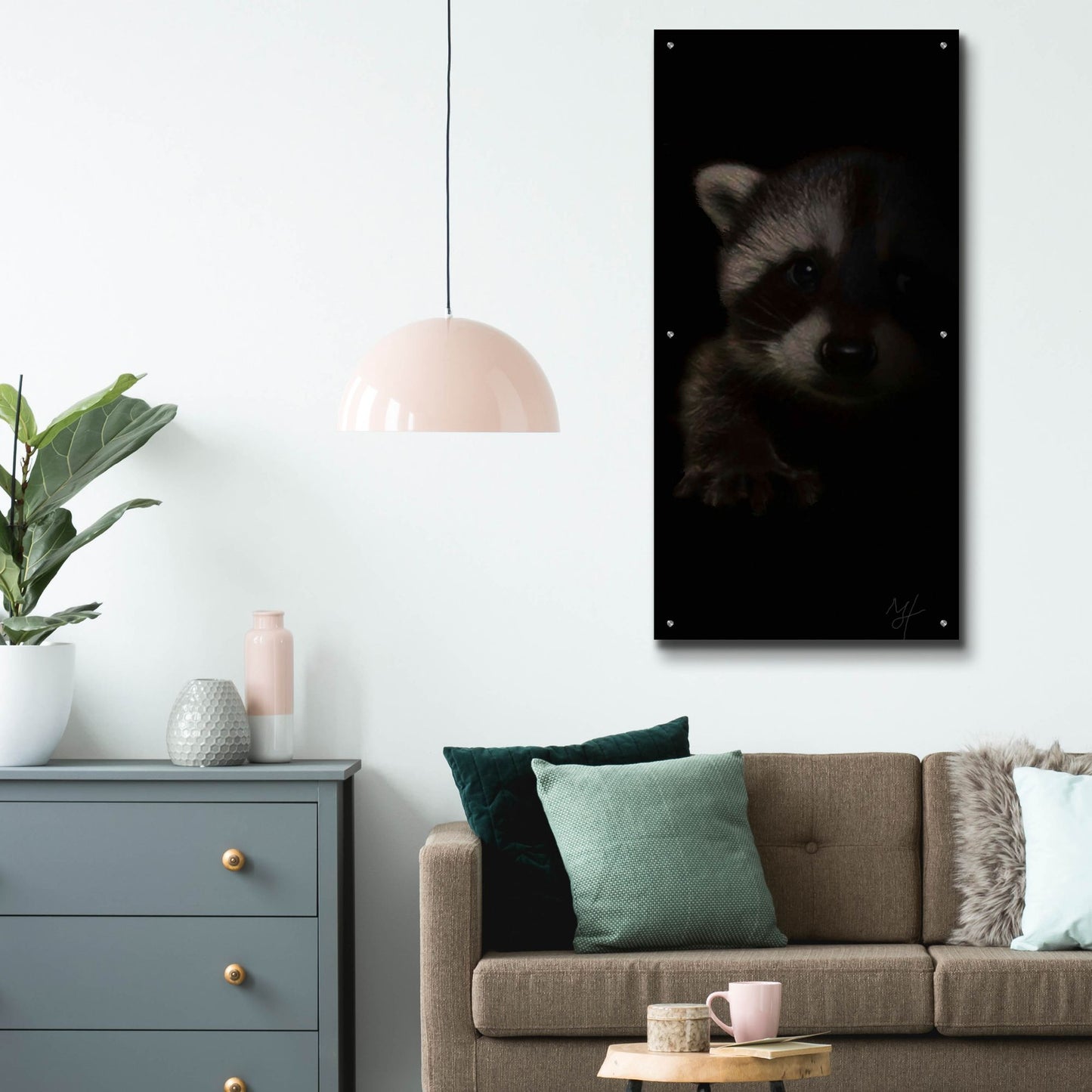 Epic Art 'Bandit' by Murray Henderson Fine Art, Acrylic Glass Wall Art,24x48