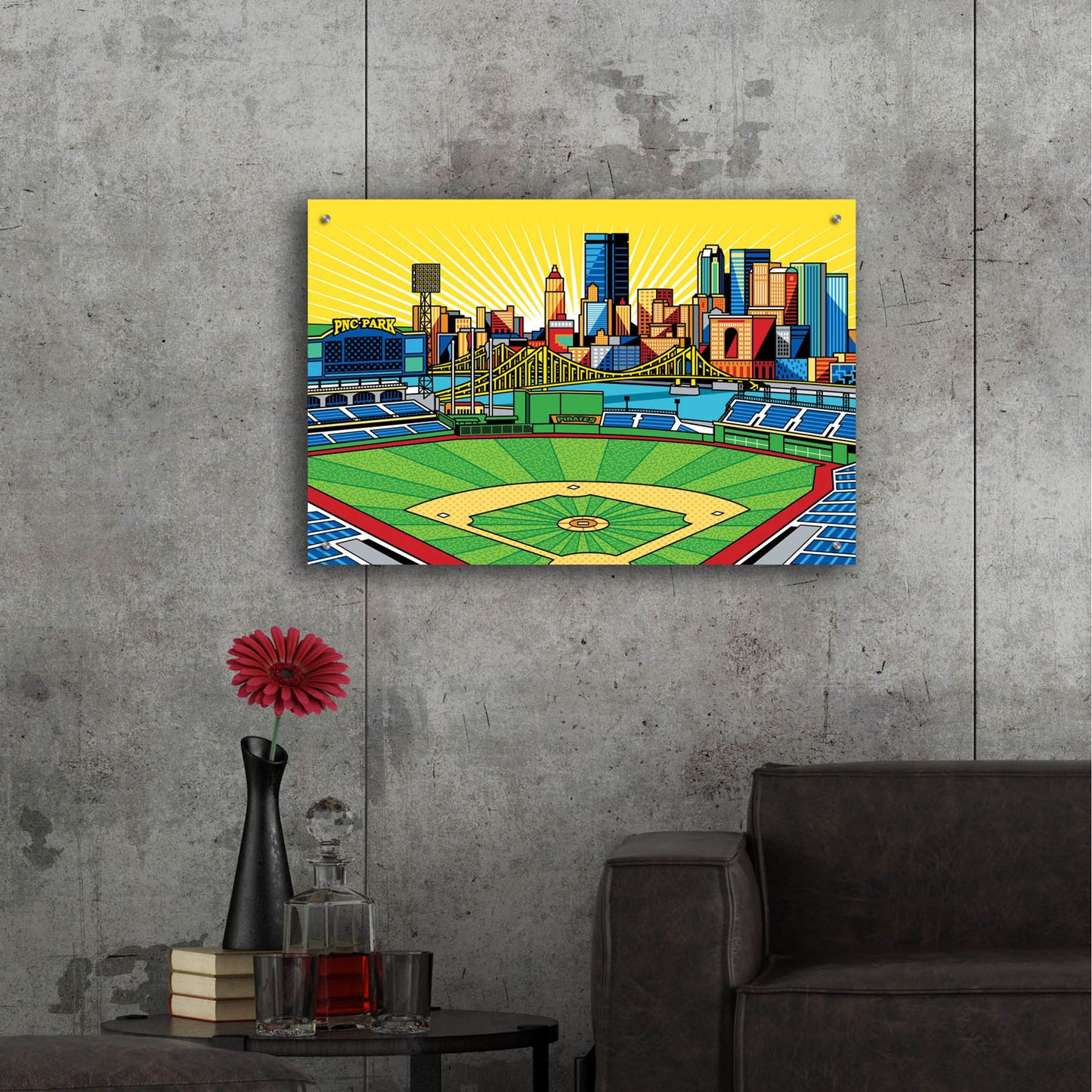 Epic Art 'PNC Park Pittsburgh' by Ron Magnes, Acrylic Glass Wall Art,36x24