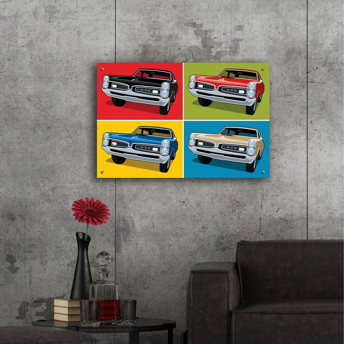 Epic Art '1967 GTO Classic Car' by Ron Magnes, Acrylic Glass Wall Art,36x24