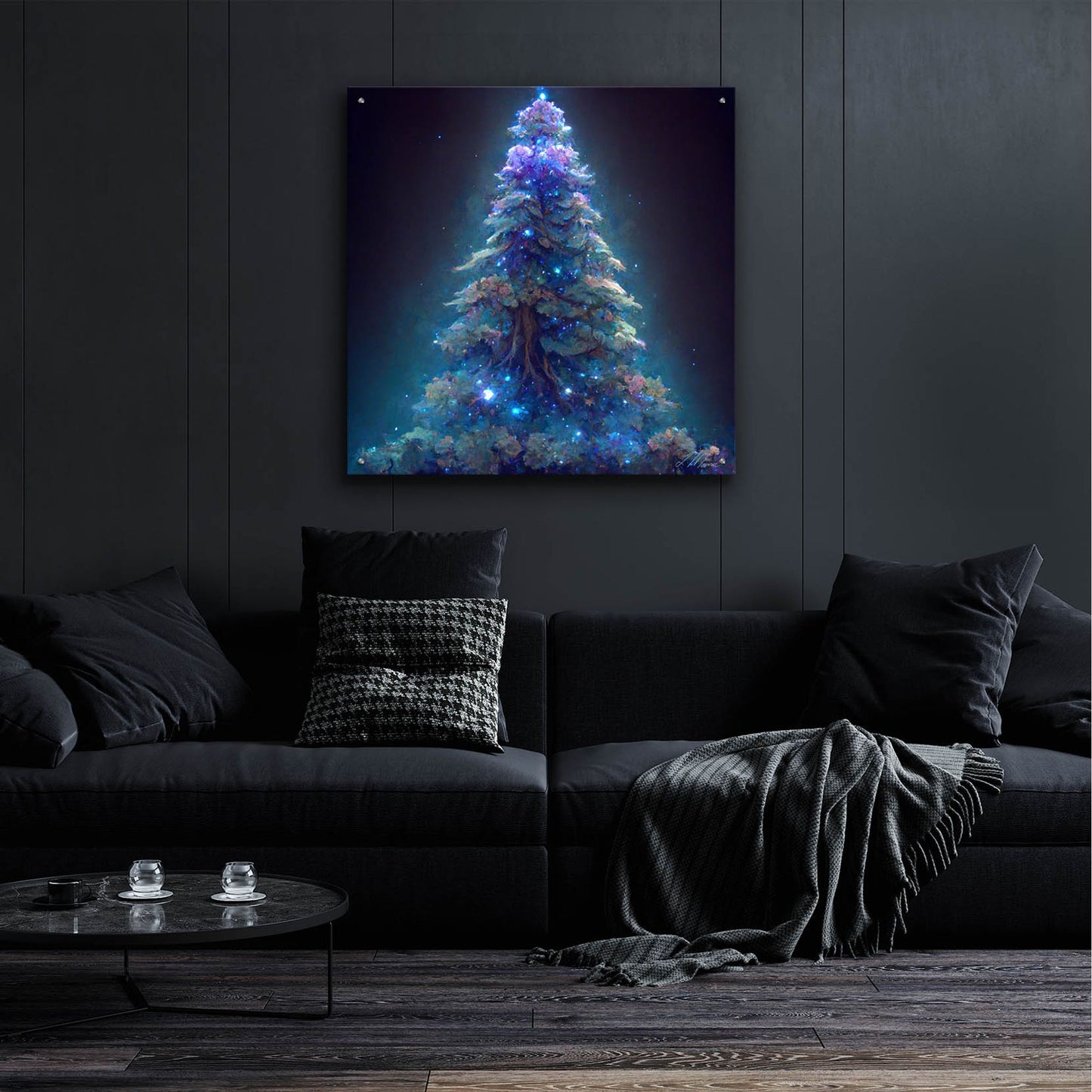 Epic Art 'Christmas Tree 7' by Tanya Mavric, Acrylic Glass Wall Art,36x36