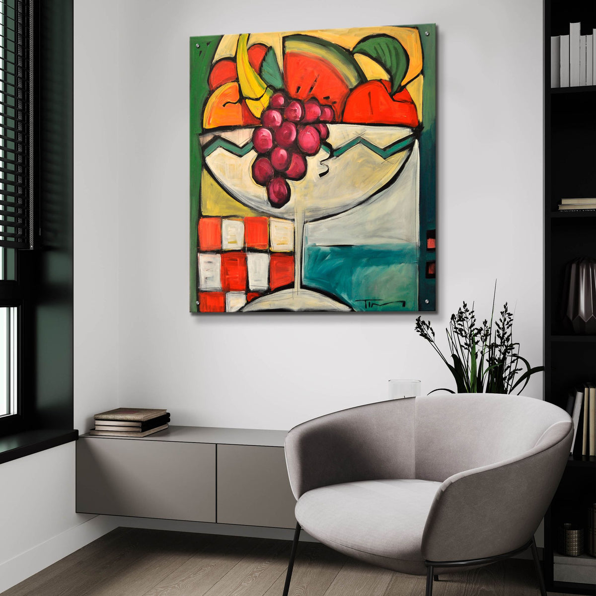 Epic Art 'Fruit Cocktail' by Tim Nyberg, Acrylic Glass Wall Art,36x36