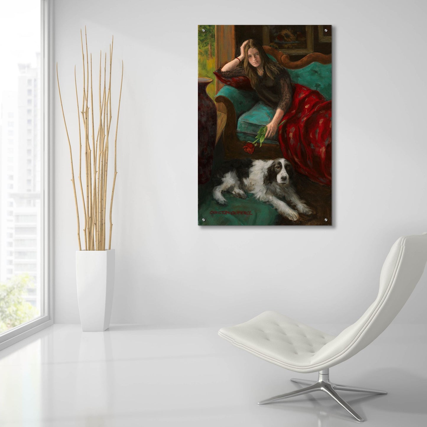 Epic Art 'Afternoon Companions' by Christopher Pierce, Acrylic Glass Wall Art,24x36